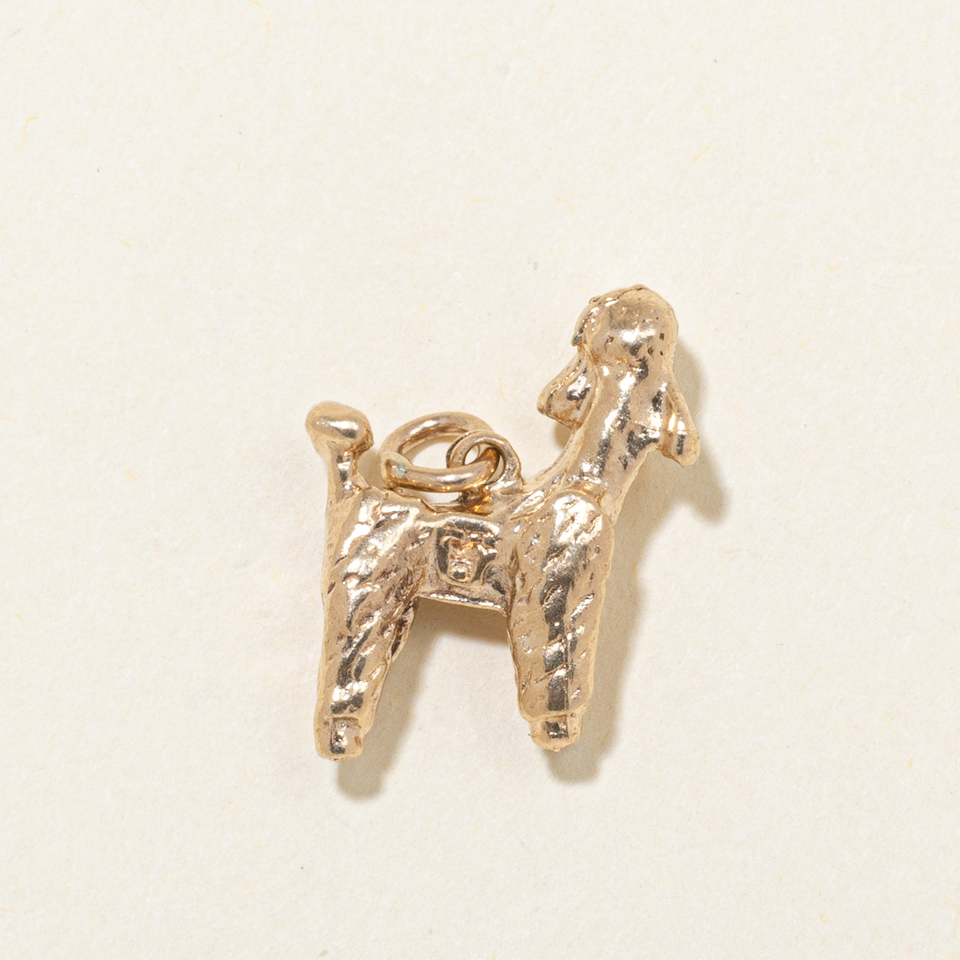 10k Yellow Gold Poodle Charm