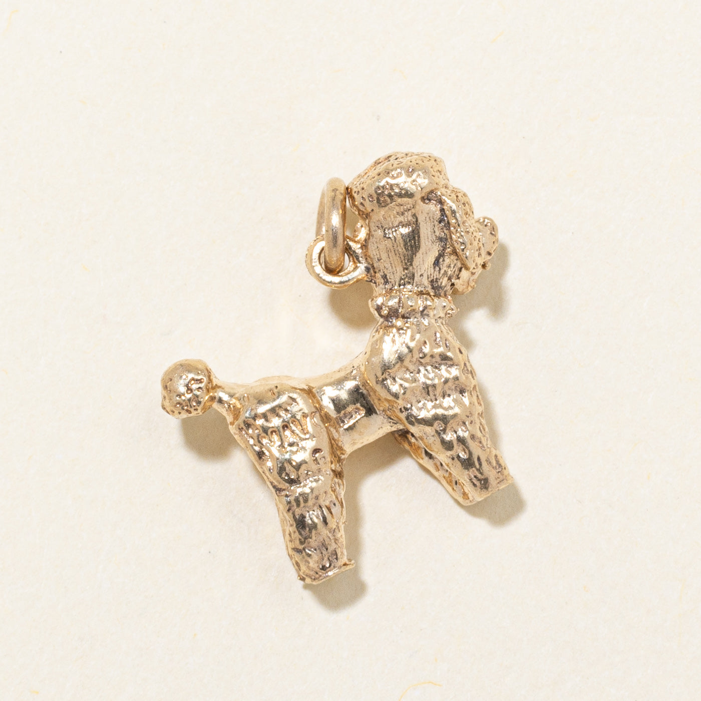 10k Yellow Gold Poodle Charm