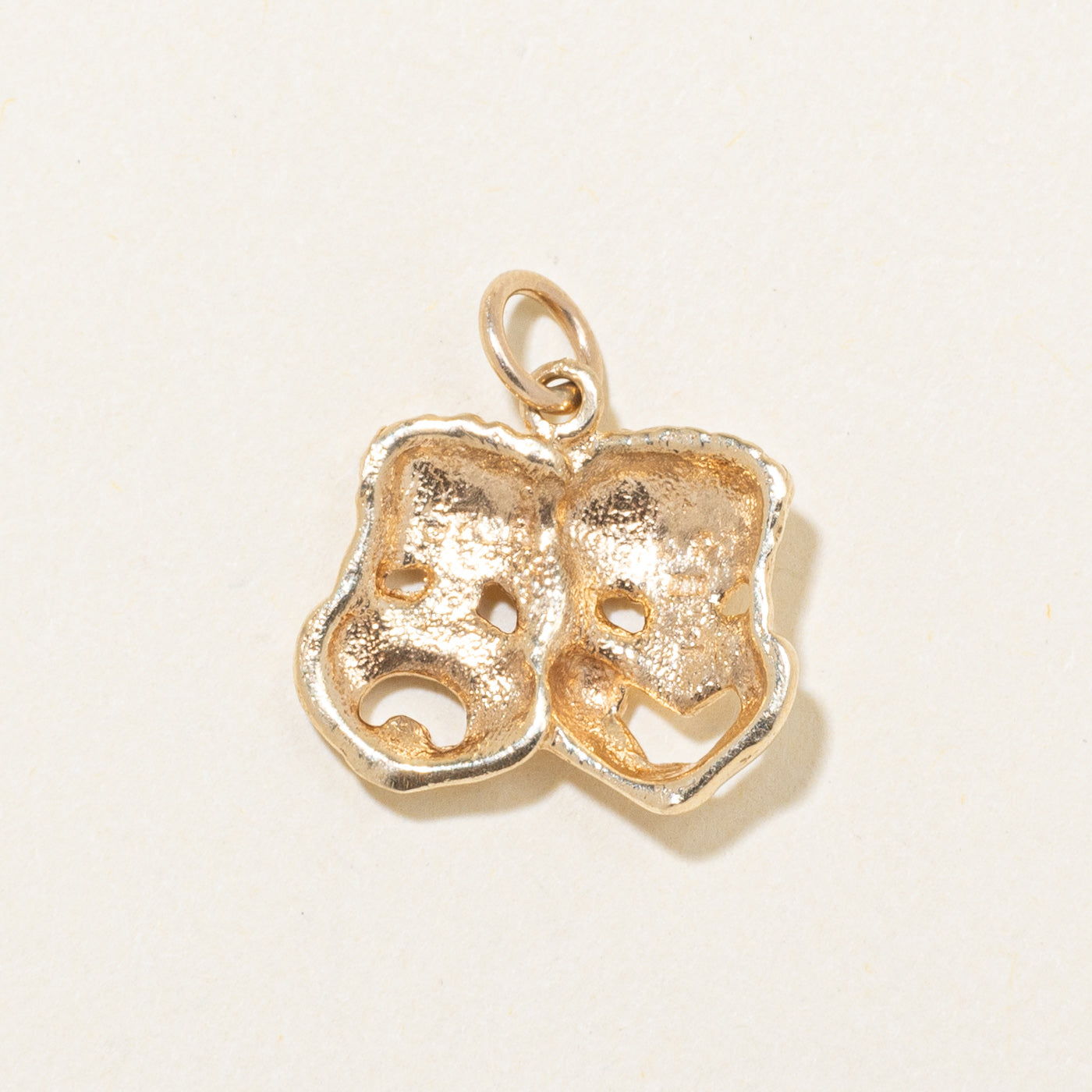 10k Yellow Gold Comedy & Tragedy Masks Charm