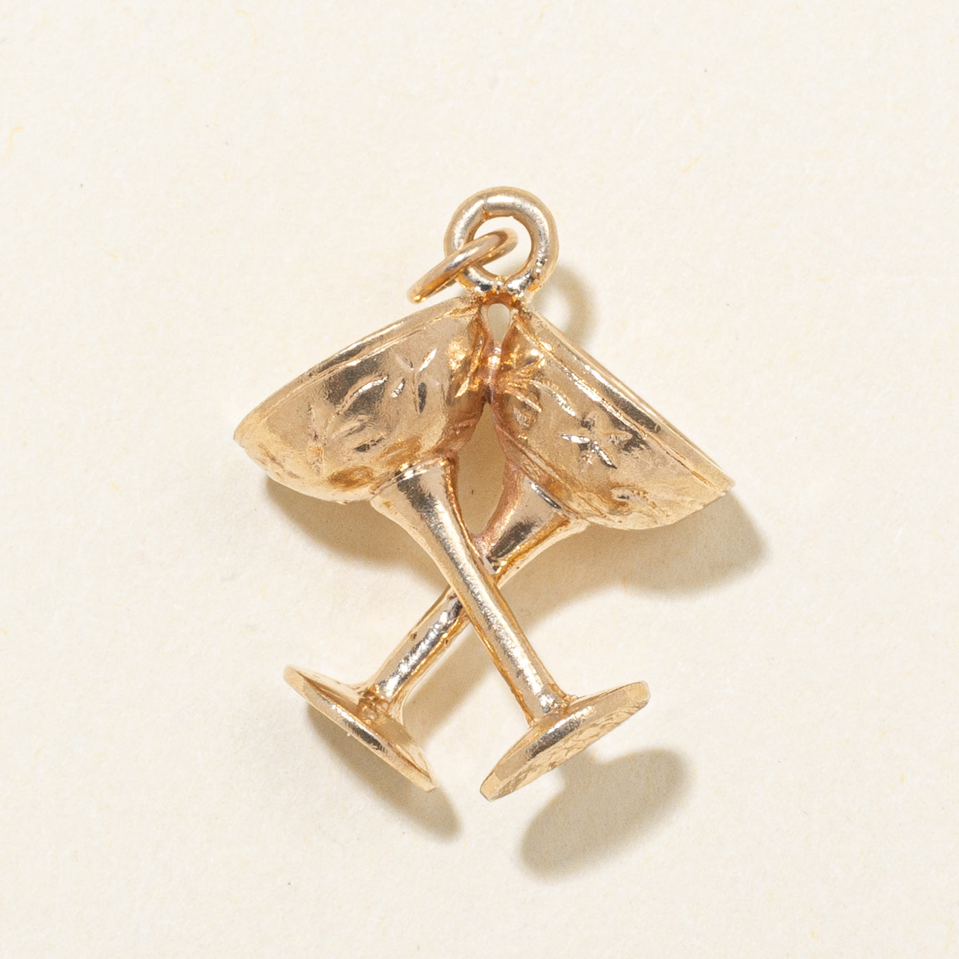 10k Yellow Gold Cups Charm