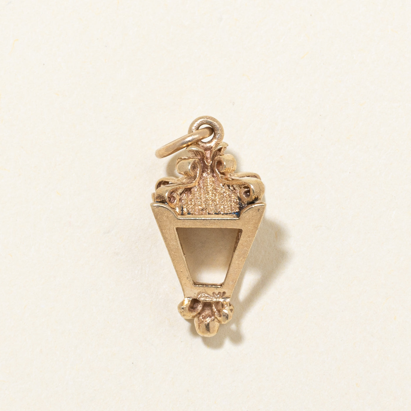 10k Yellow Gold Lamp Charm