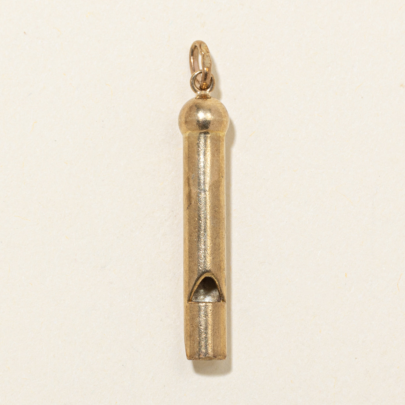 8k Yellow Gold Whistle Charm