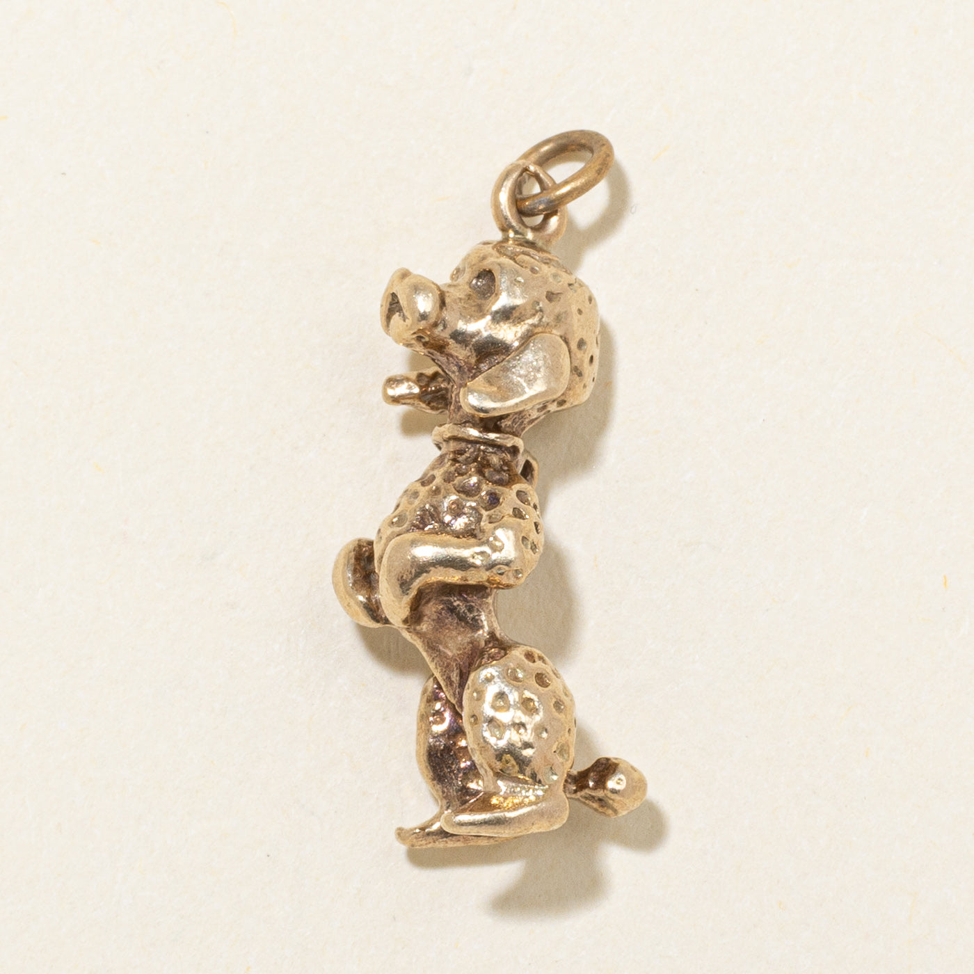 10k Yellow Gold Poodle Charm