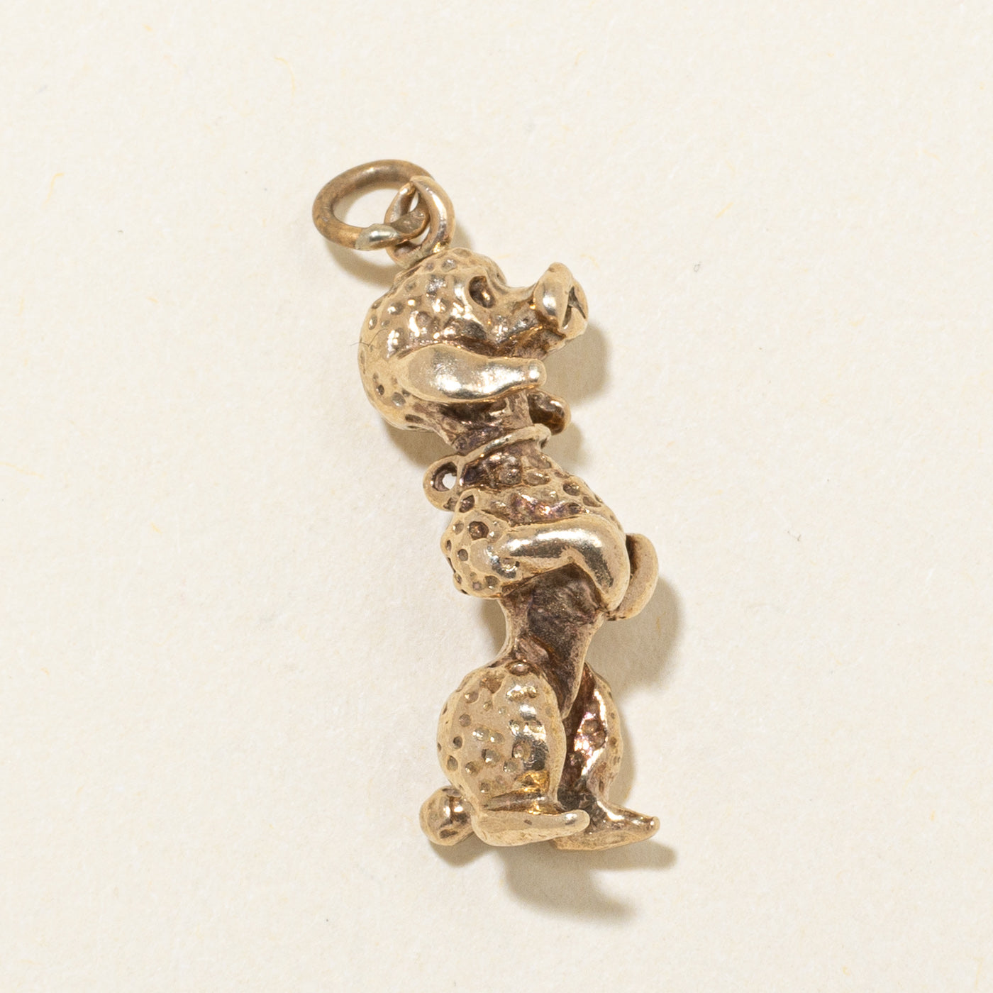 10k Yellow Gold Poodle Charm