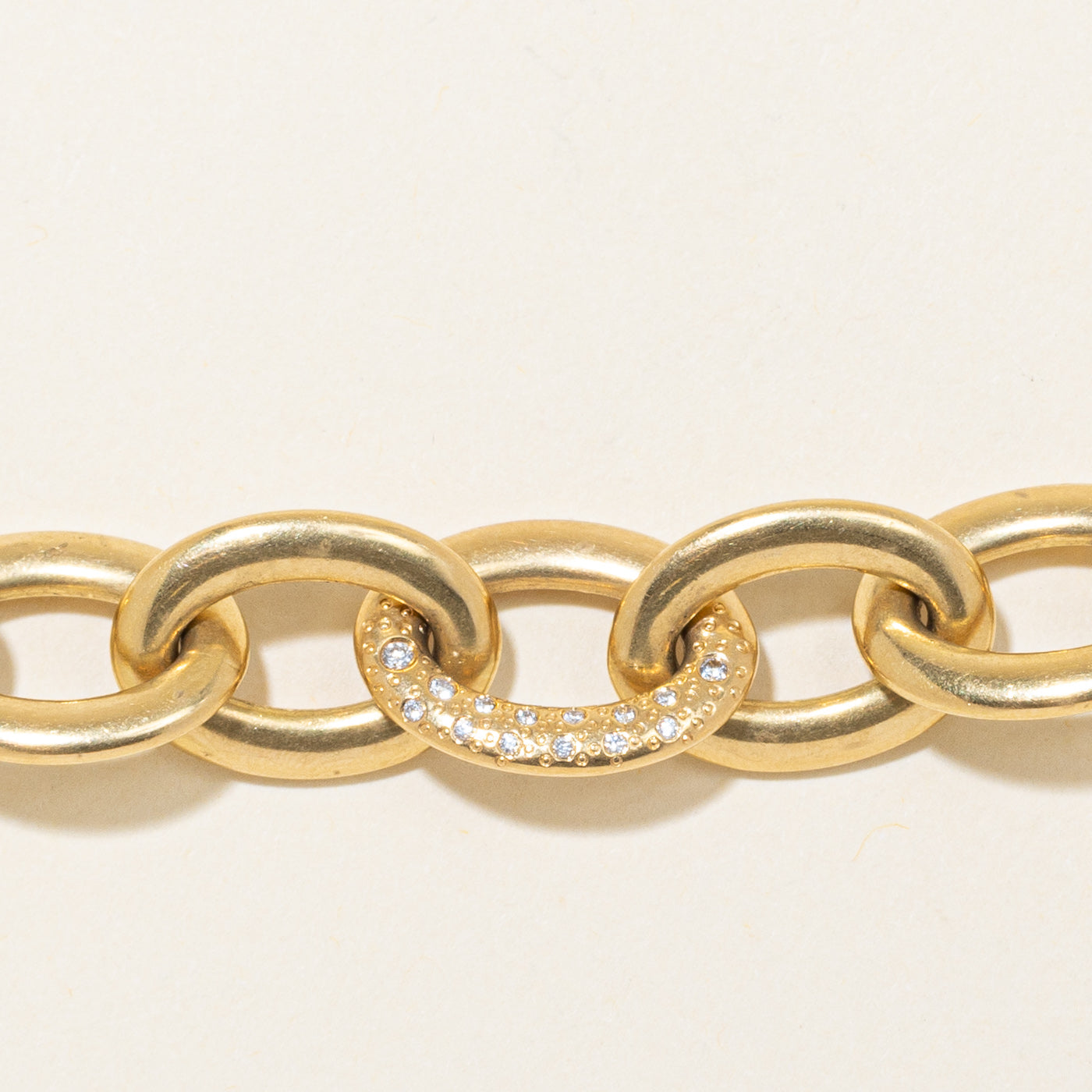 'Brinkhaus' Channel Set Diamond Link Bracelet | 0.19ctw | 7.5" |