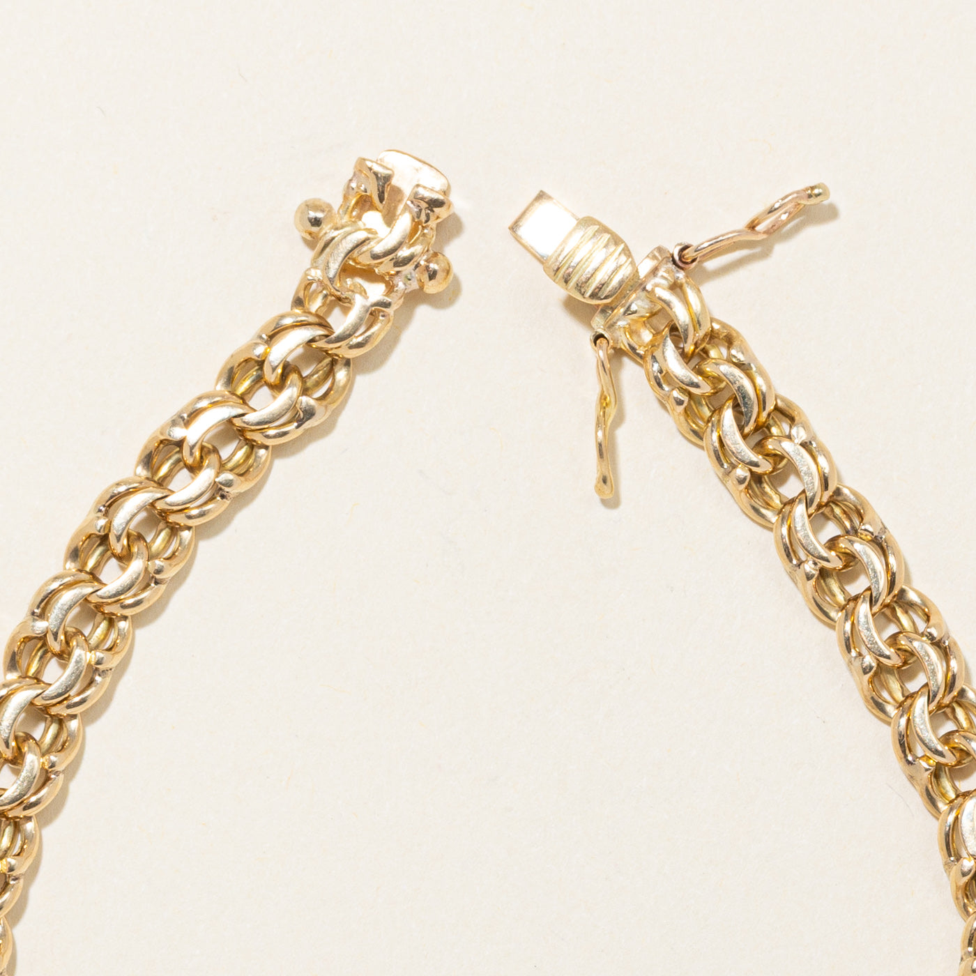 18k Yellow Gold Byzantine Chain Bracelet | 8" |