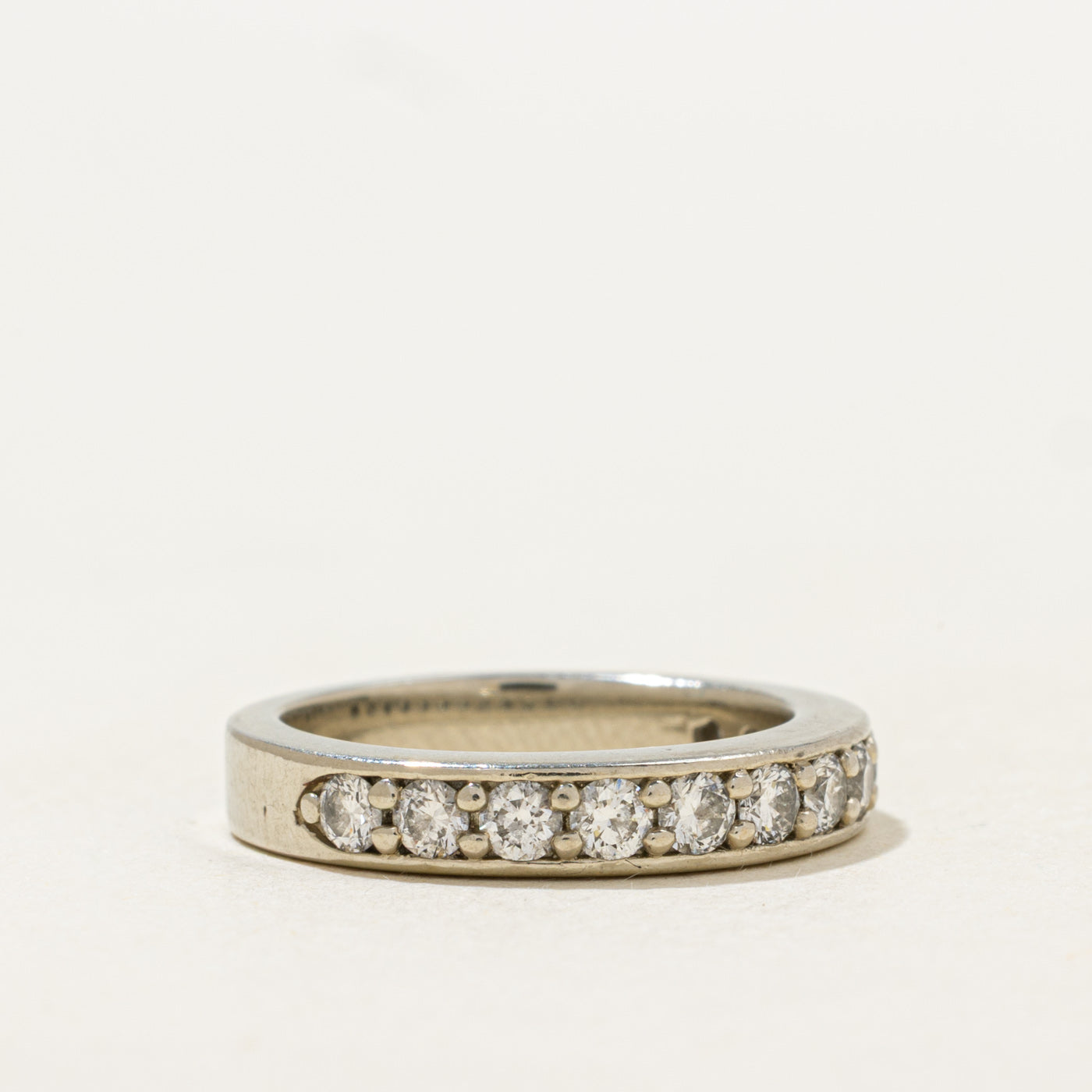 19k Semi Eternity Diamond Band | 0.66ctw | 3.35mm | SZ 4