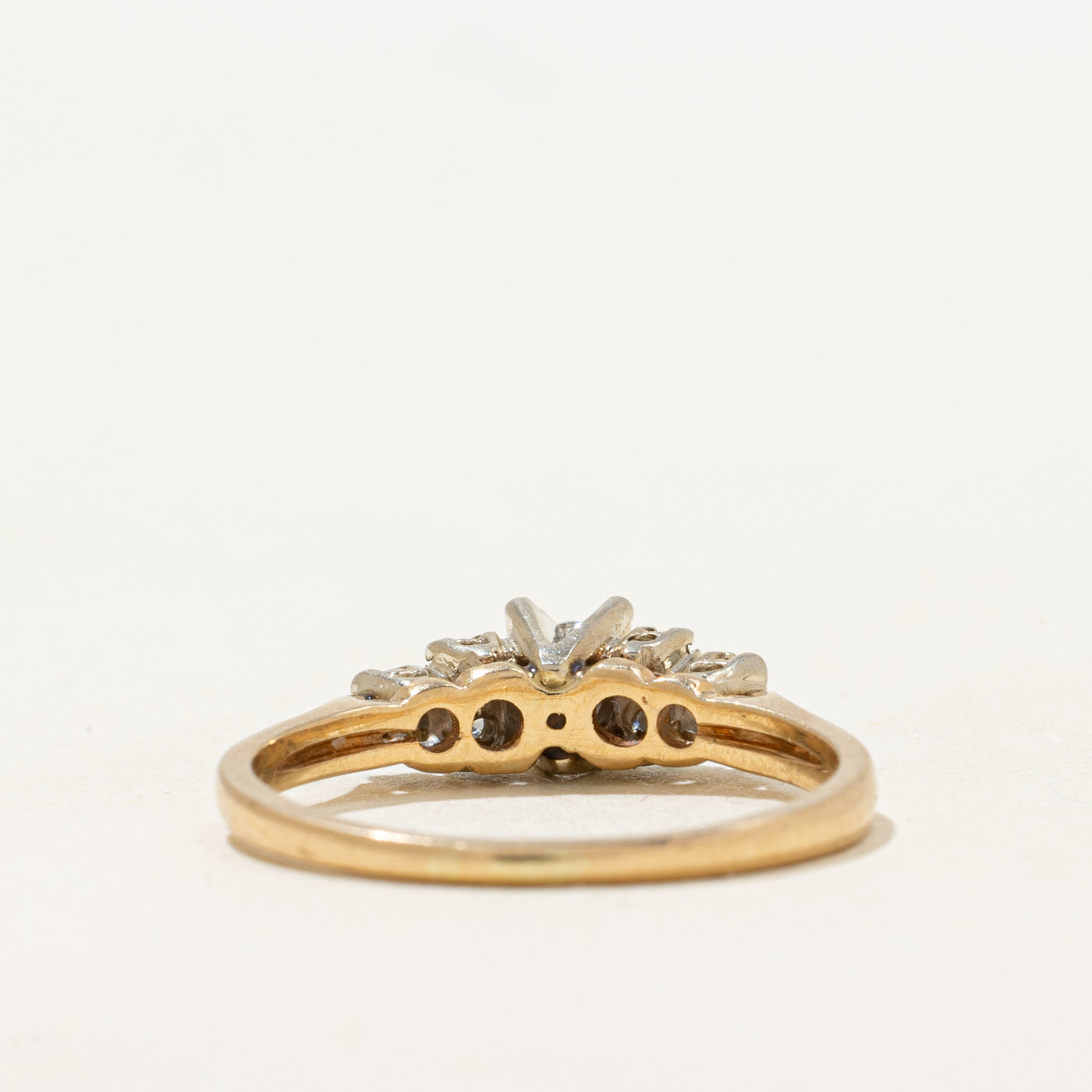 Basket Set Diamond Ring | 0.15ctw | SZ 6.75