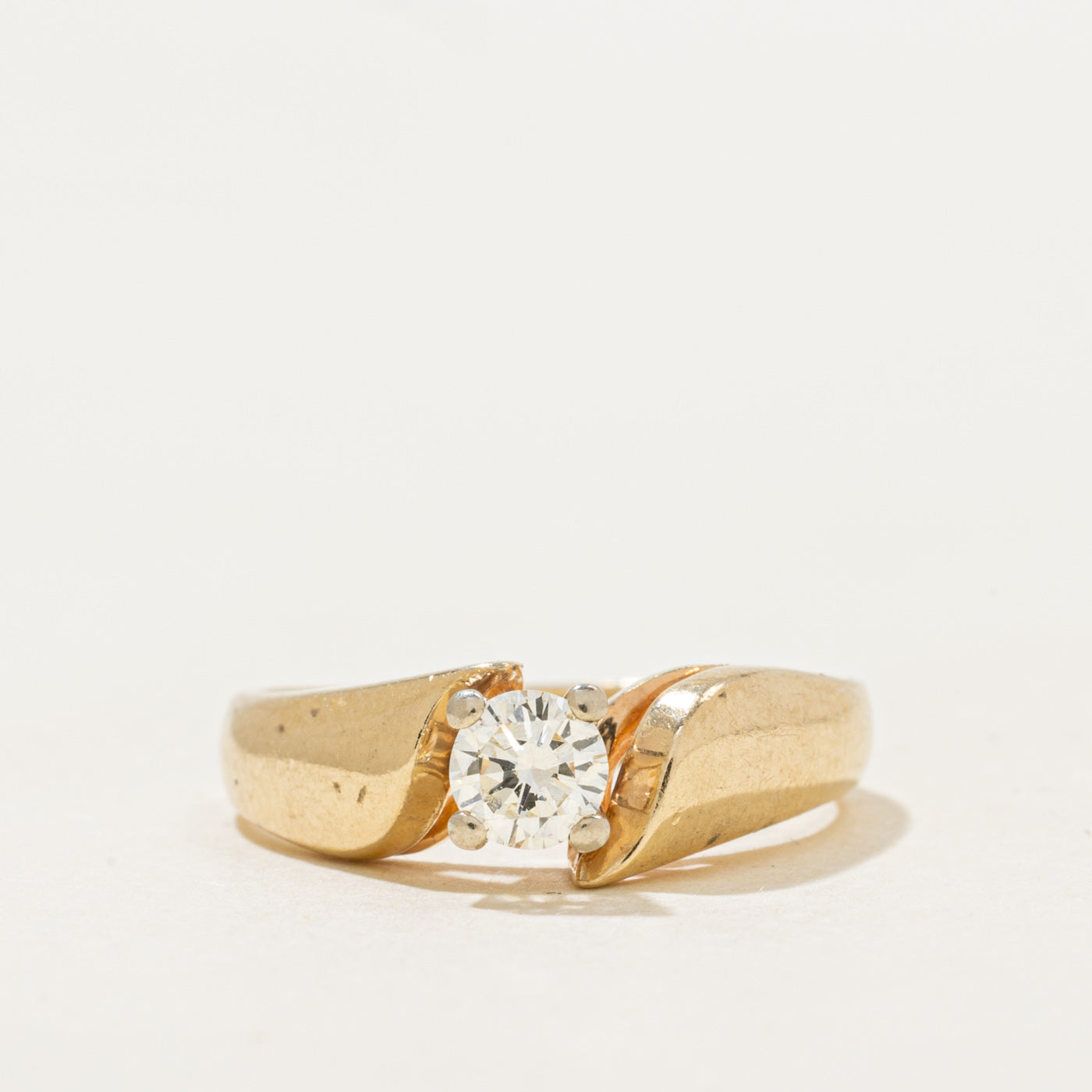 Solitaire High Set Diamond Ring | 0.26ct | SZ 5