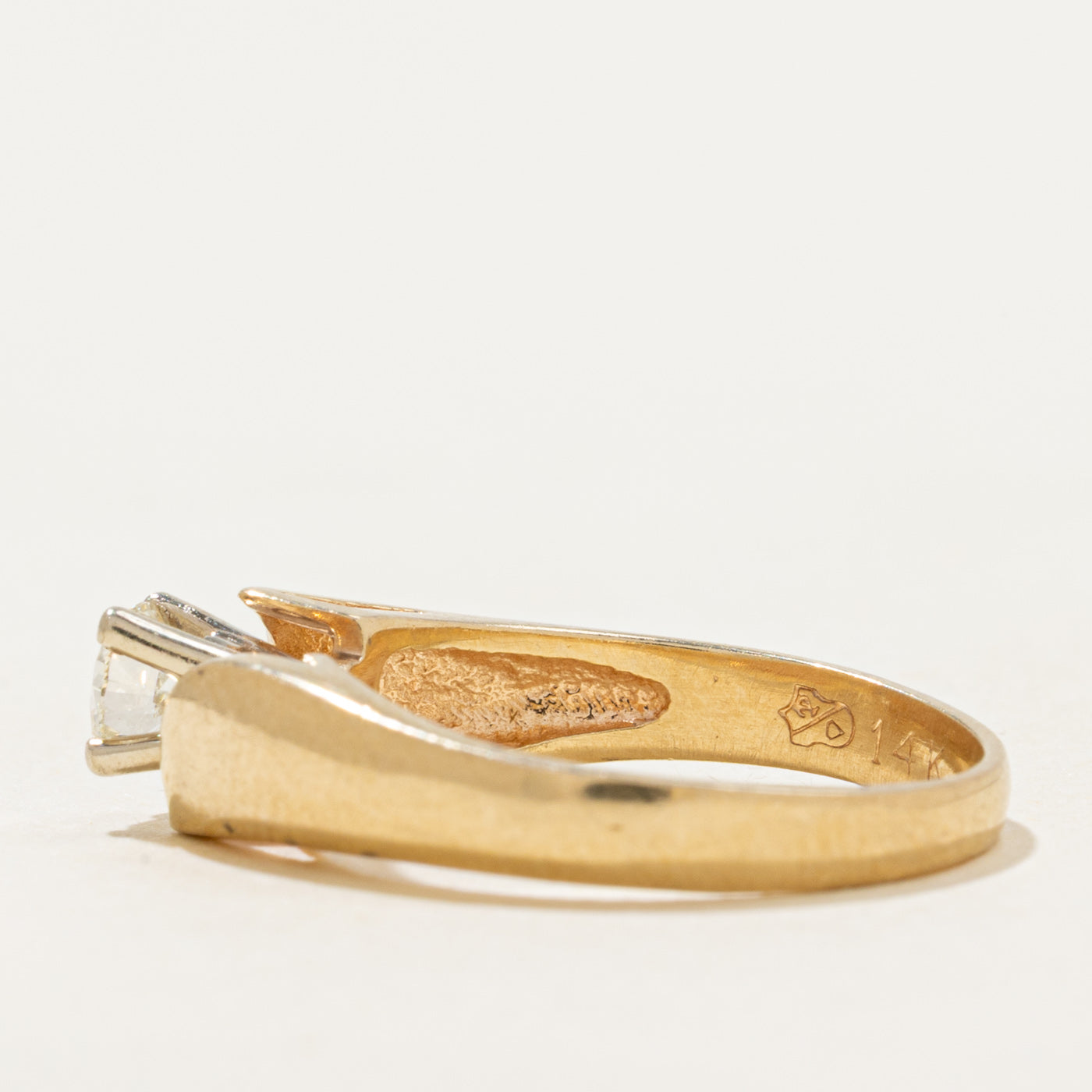 Solitaire High Set Diamond Ring | 0.26ct | SZ 5