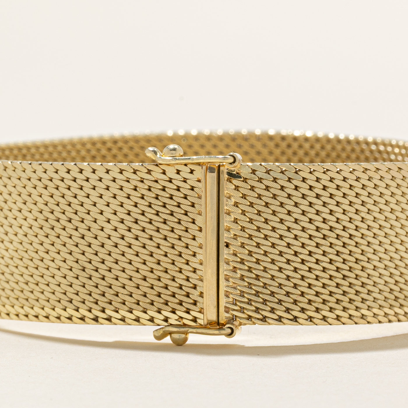 14k Yellow Gold Mesh Chain Bracelet | 7.5" |