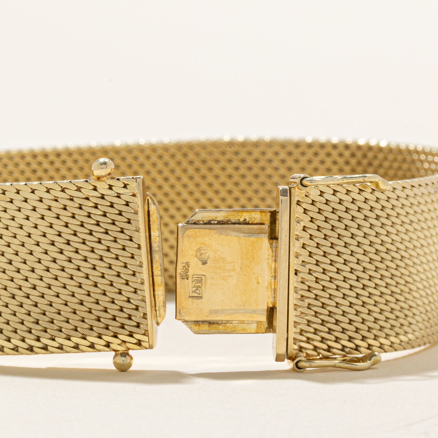 14k Yellow Gold Mesh Chain Bracelet | 7.5" |