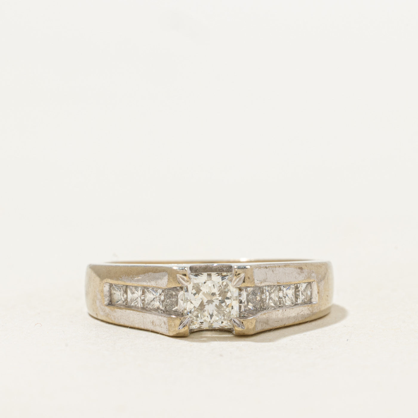 Princess Cut Diamond Engagement Ring | 0.88ctw | SZ 4.75