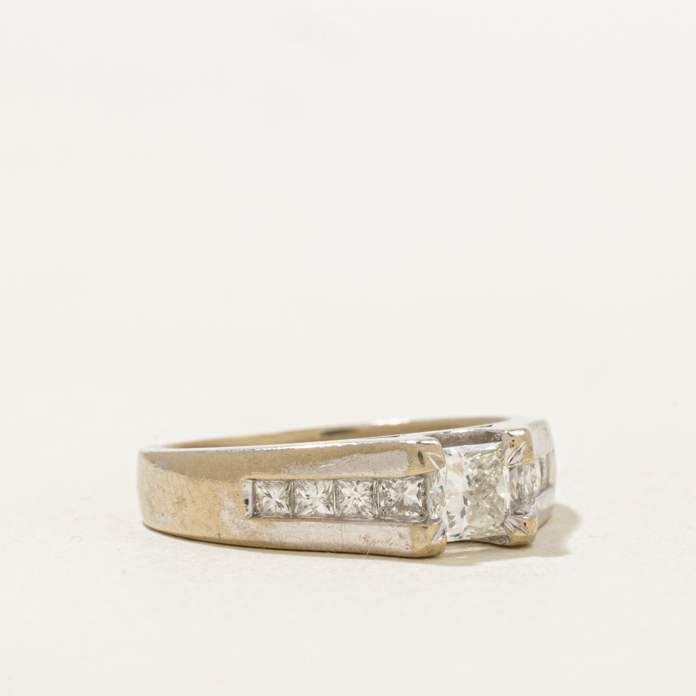 Princess Cut Diamond Engagement Ring | 0.88ctw | SZ 4.75