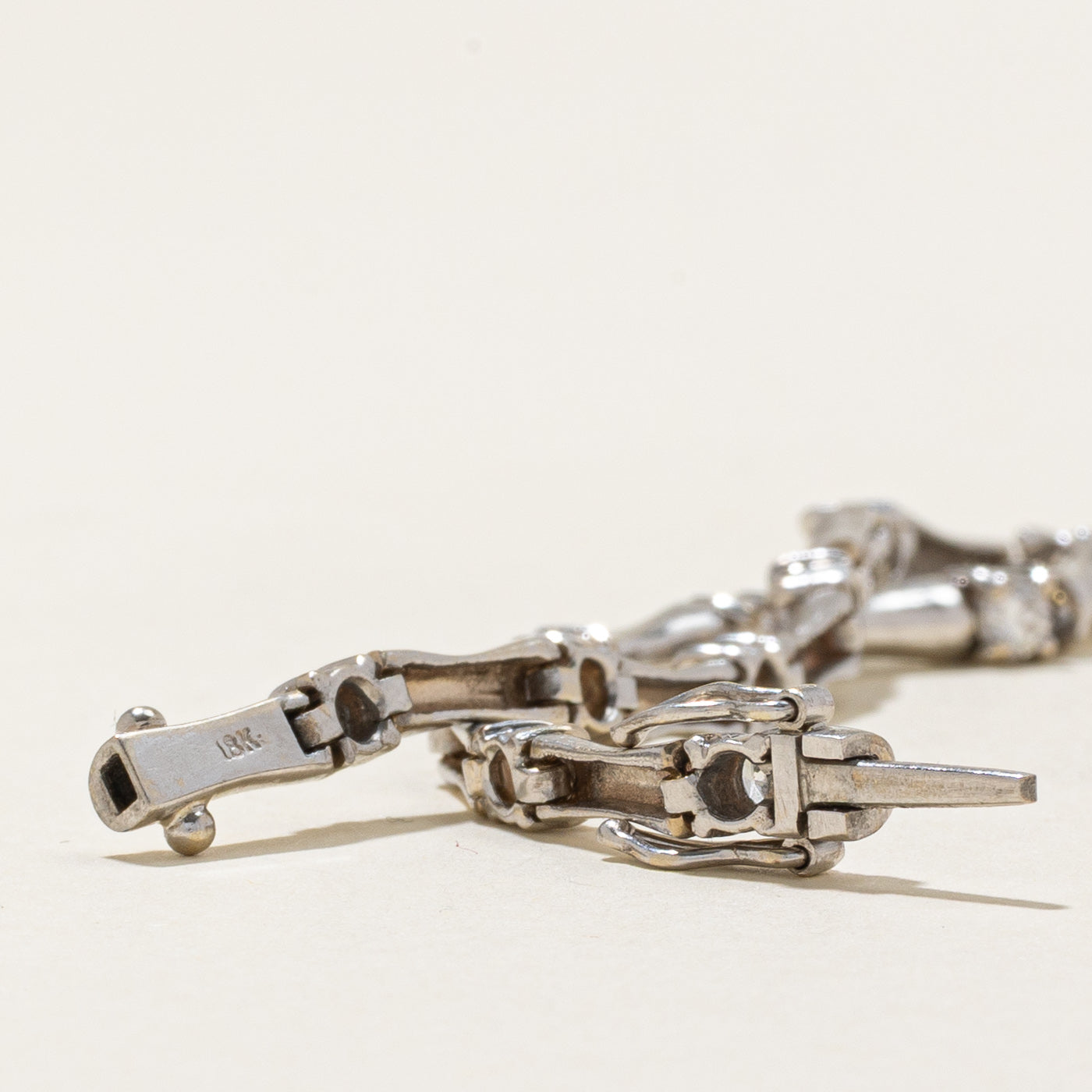 Diamond Bar Link Bracelet | 1.20ctw | 6.5" |