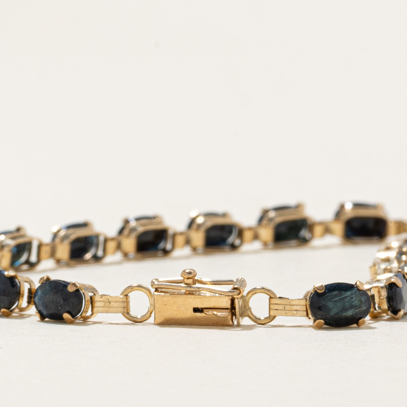 Oval Cut Sapphire Tennis Bracelet | 12.00ctw | 7.5" |
