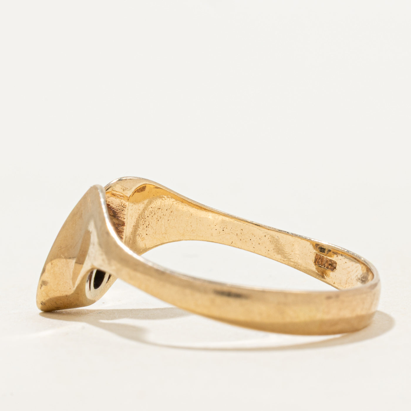 Bezel Set Diamond Abstract Ring | 0.06ct | SZ 9.25