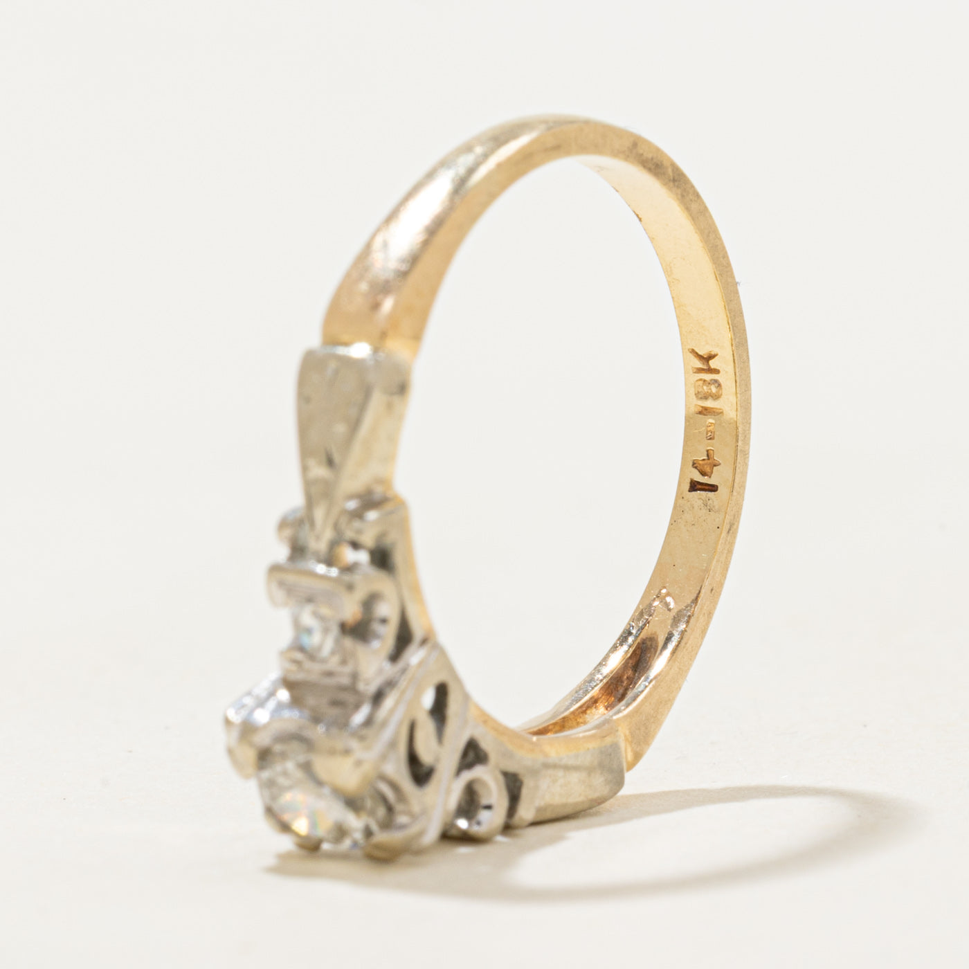 Illusion Set Transitional Cut Diamond Ring | 0.32ctw | SZ 5.25