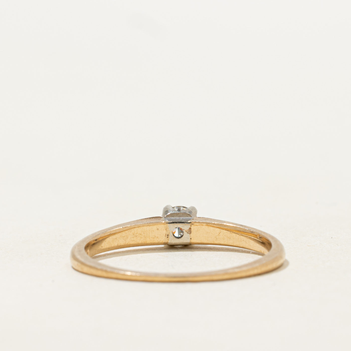 Solitaire Diamond Petite Ring | 0.15ct | SZ 7.25