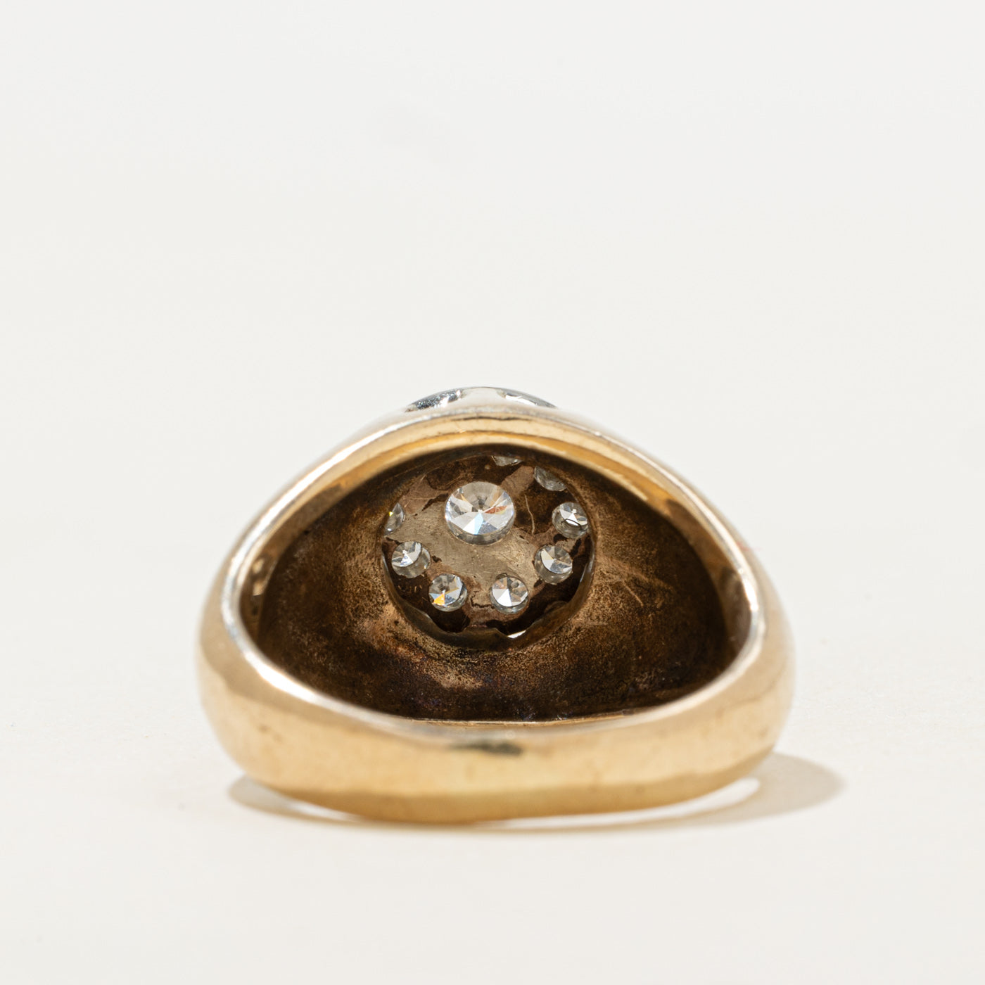 Illusion Set Diamond Cluster Cocktail Ring | 0.38ctw | SZ 7