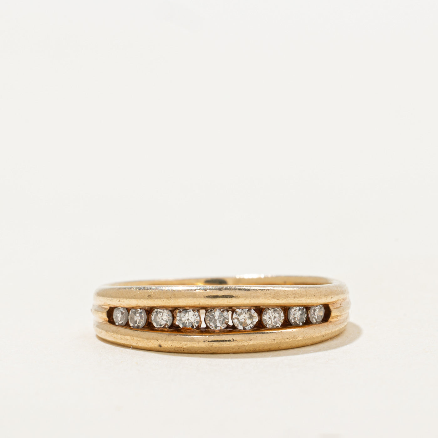 Channel Set Semi Eternity Diamond Band | 0.20ctw | SZ 4.75