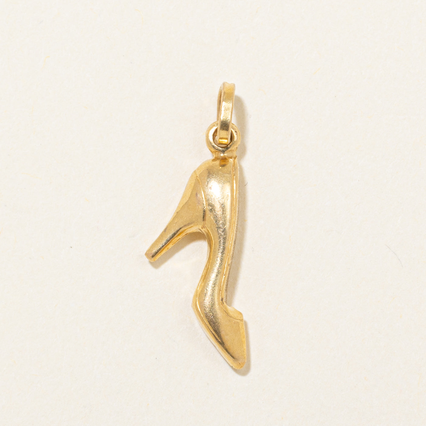 18k Yellow Gold High Heel Charm