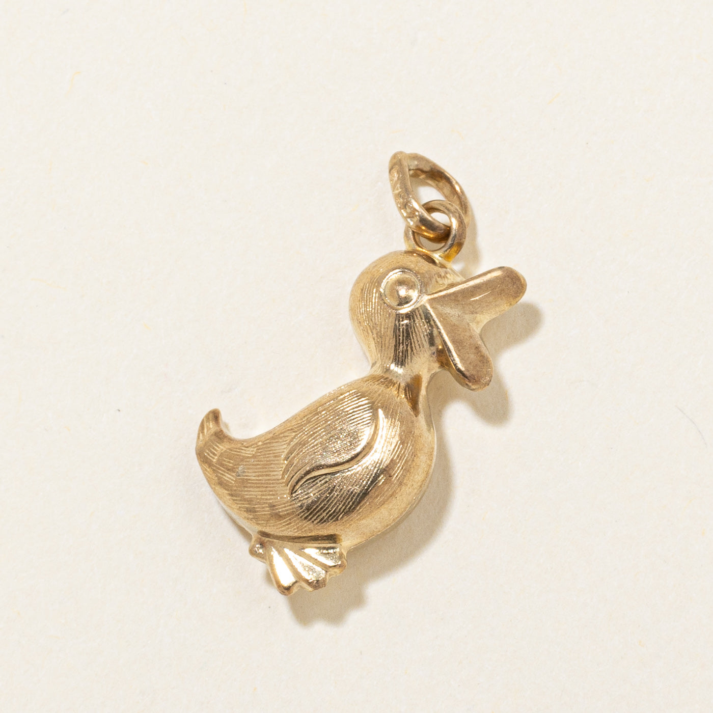 14k Yellow Gold Duck Charm