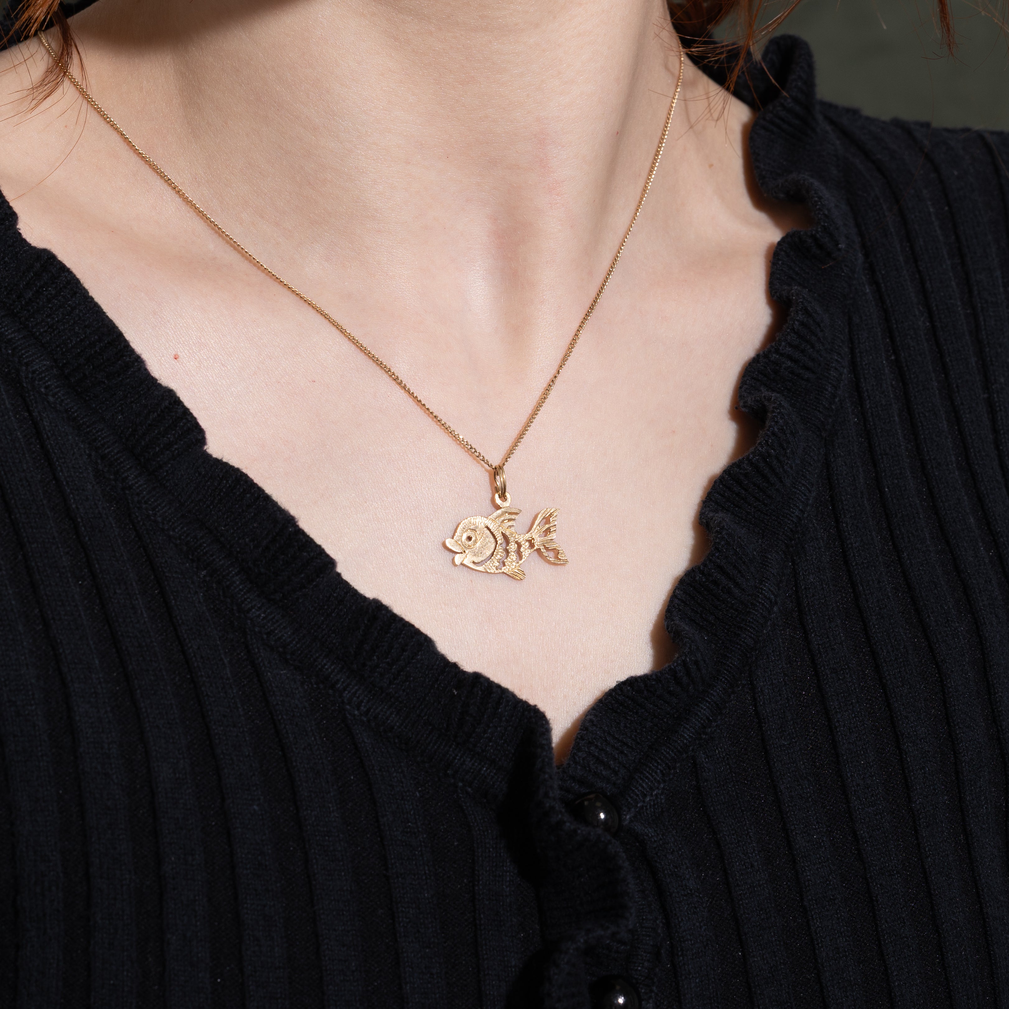 10k Yellow Gold Fish Charm