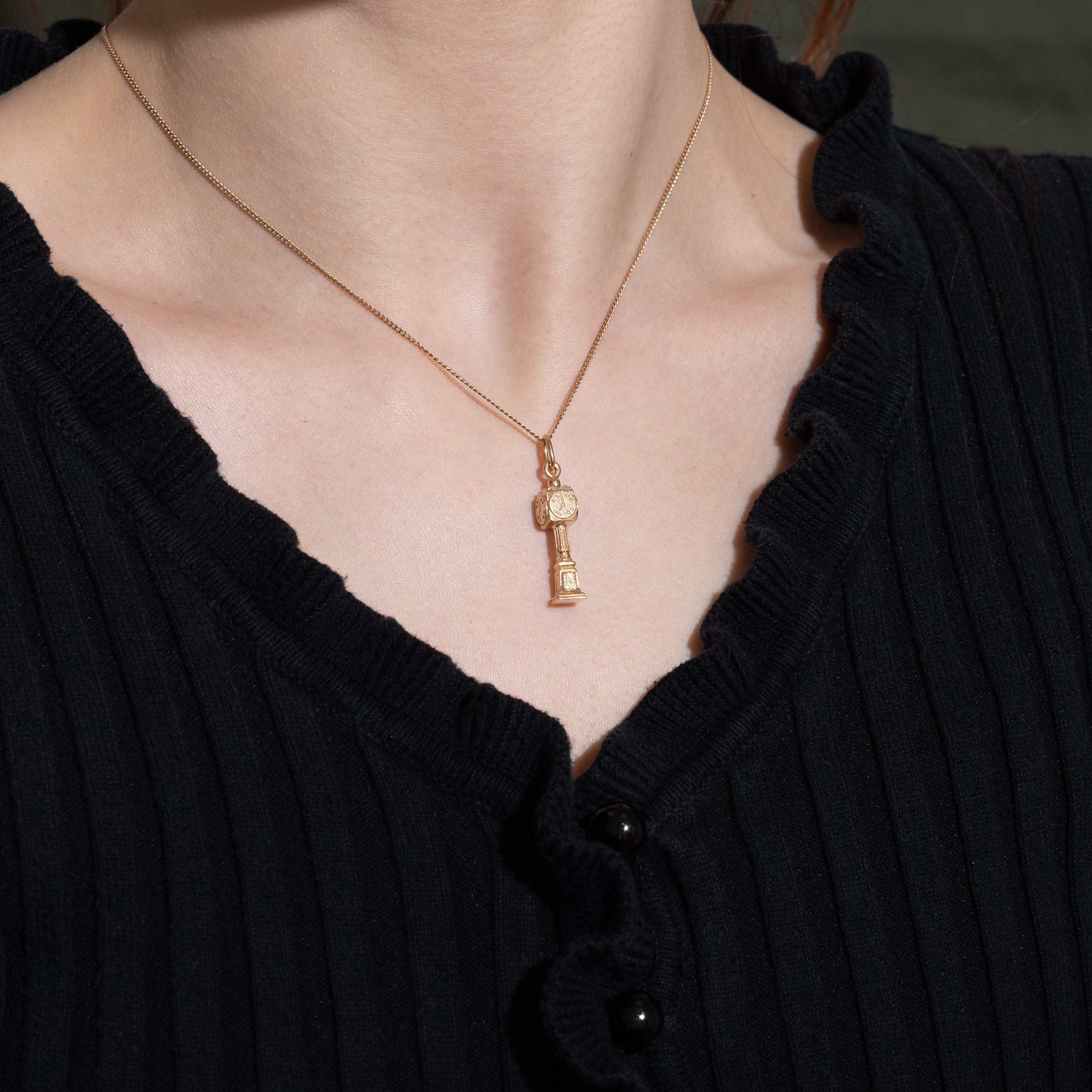 10k Yellow Gold Steamclock Charm