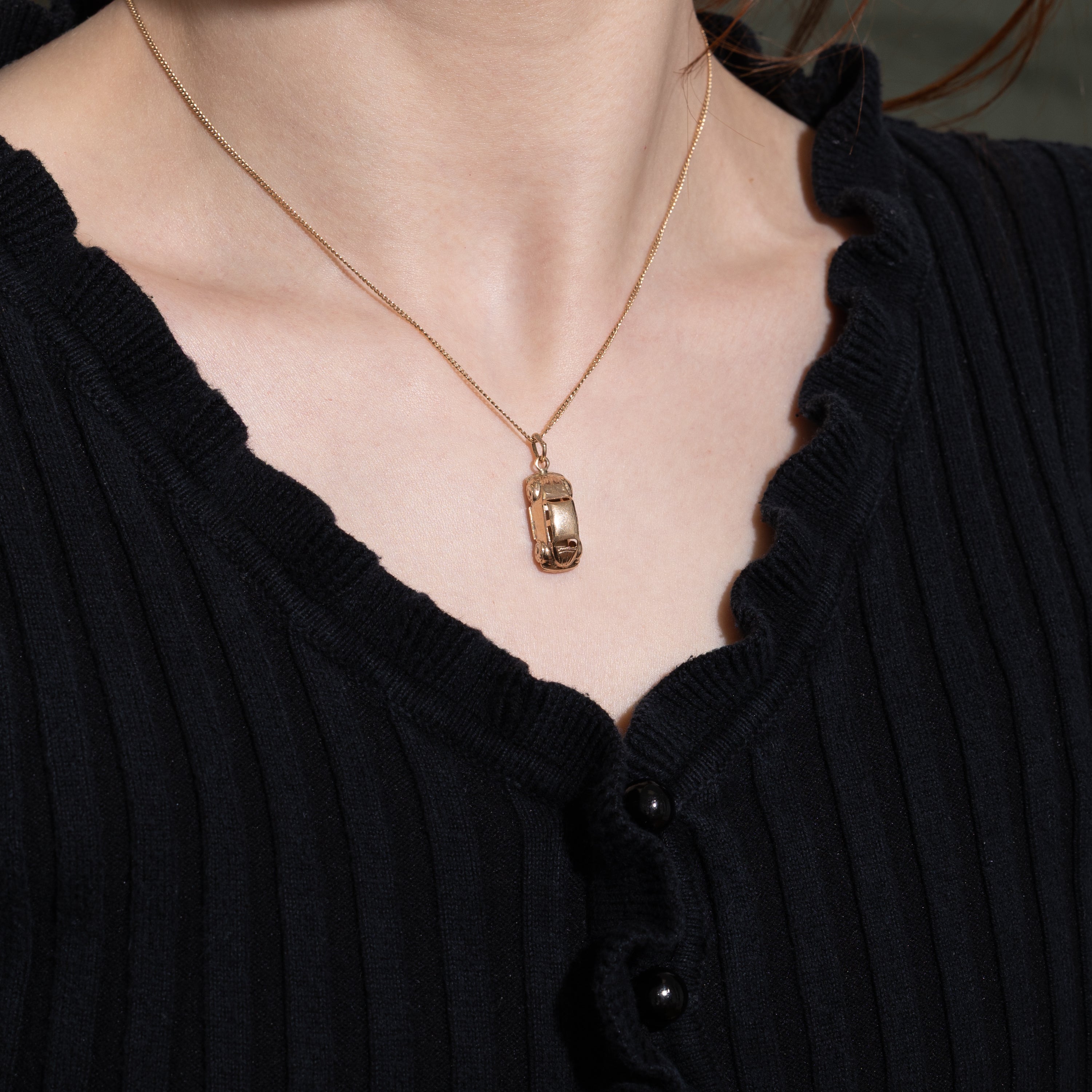 10k Yellow Gold Car Charm