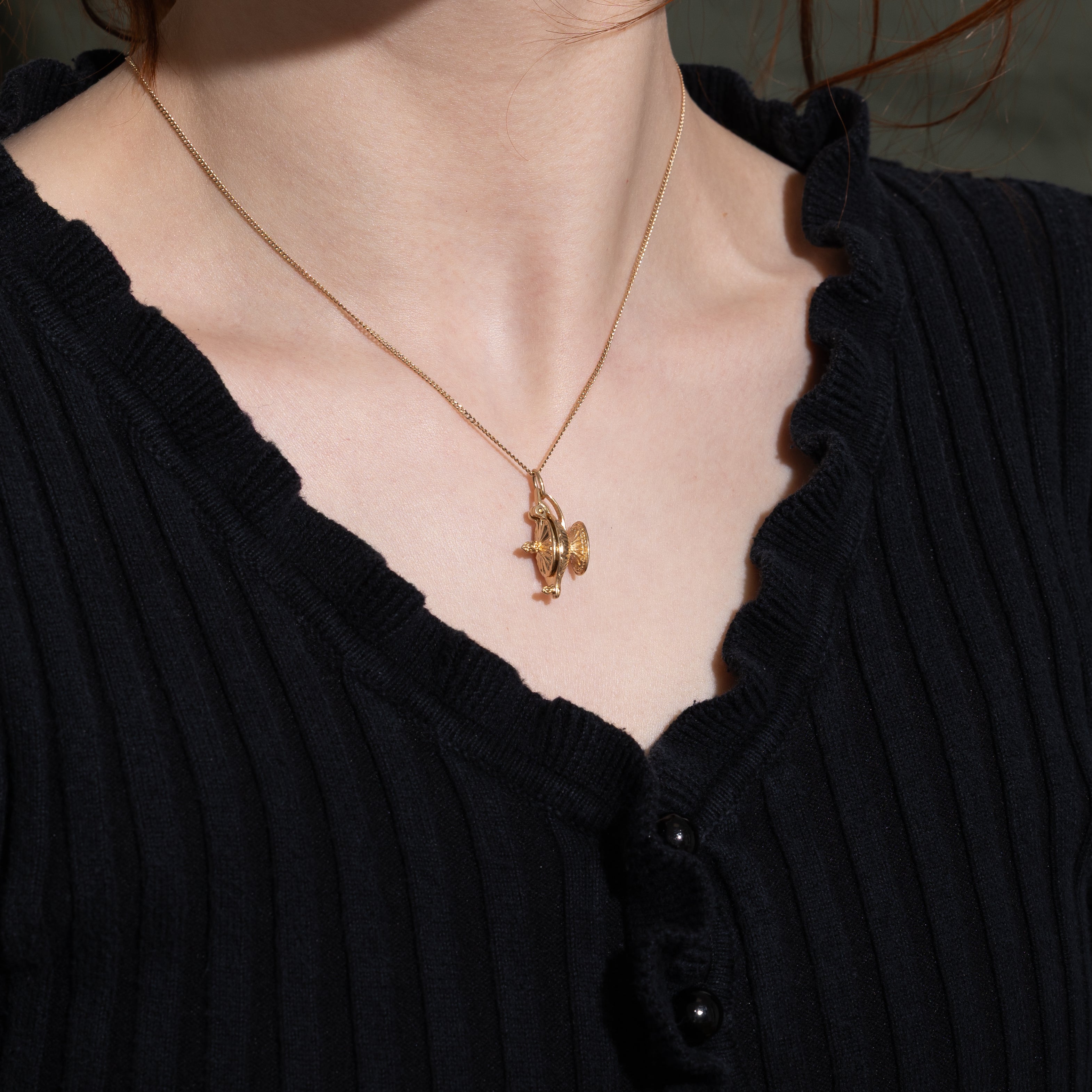 10k Yellow Gold Genie Lamp Charm
