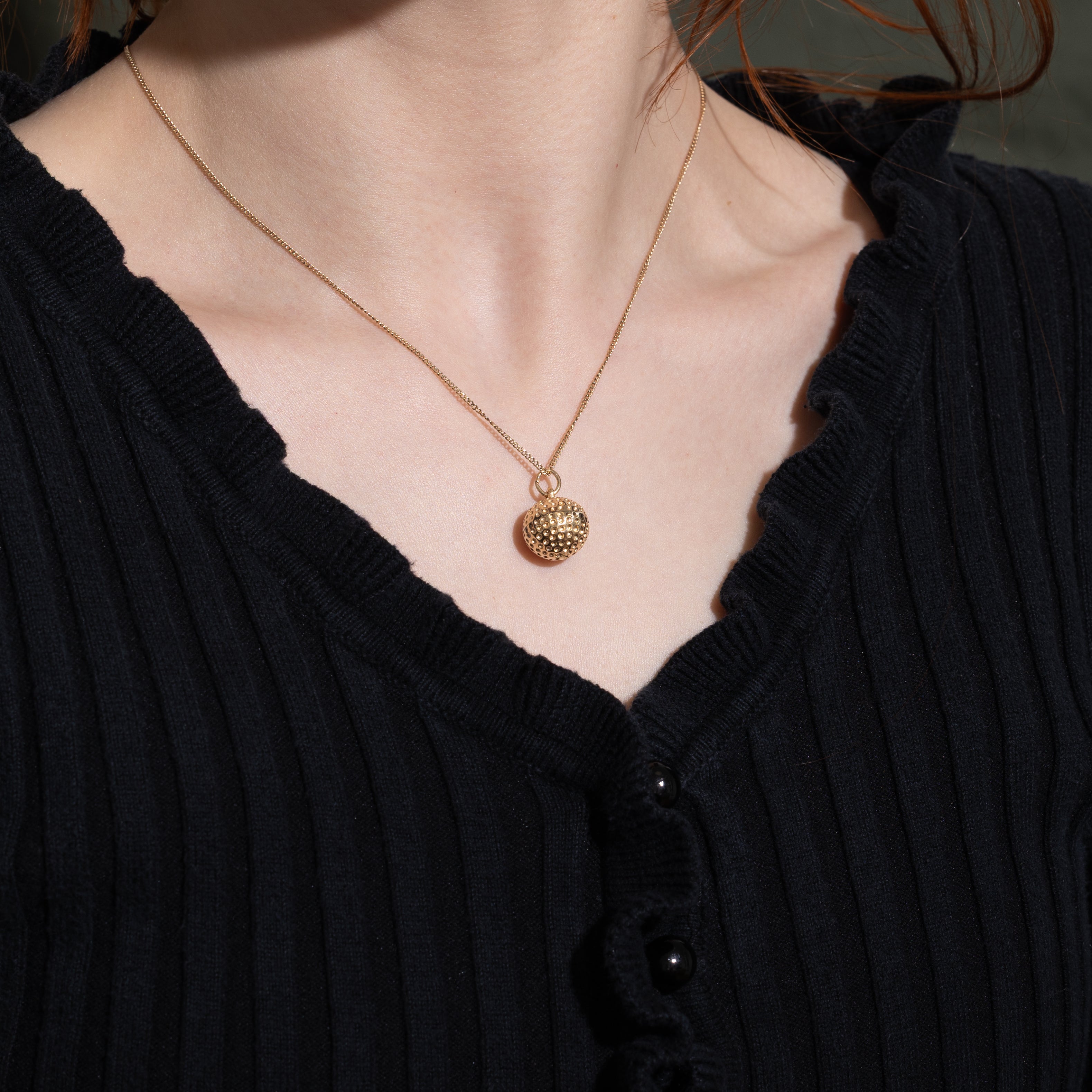 10k Yellow Gold Golf Ball Charm