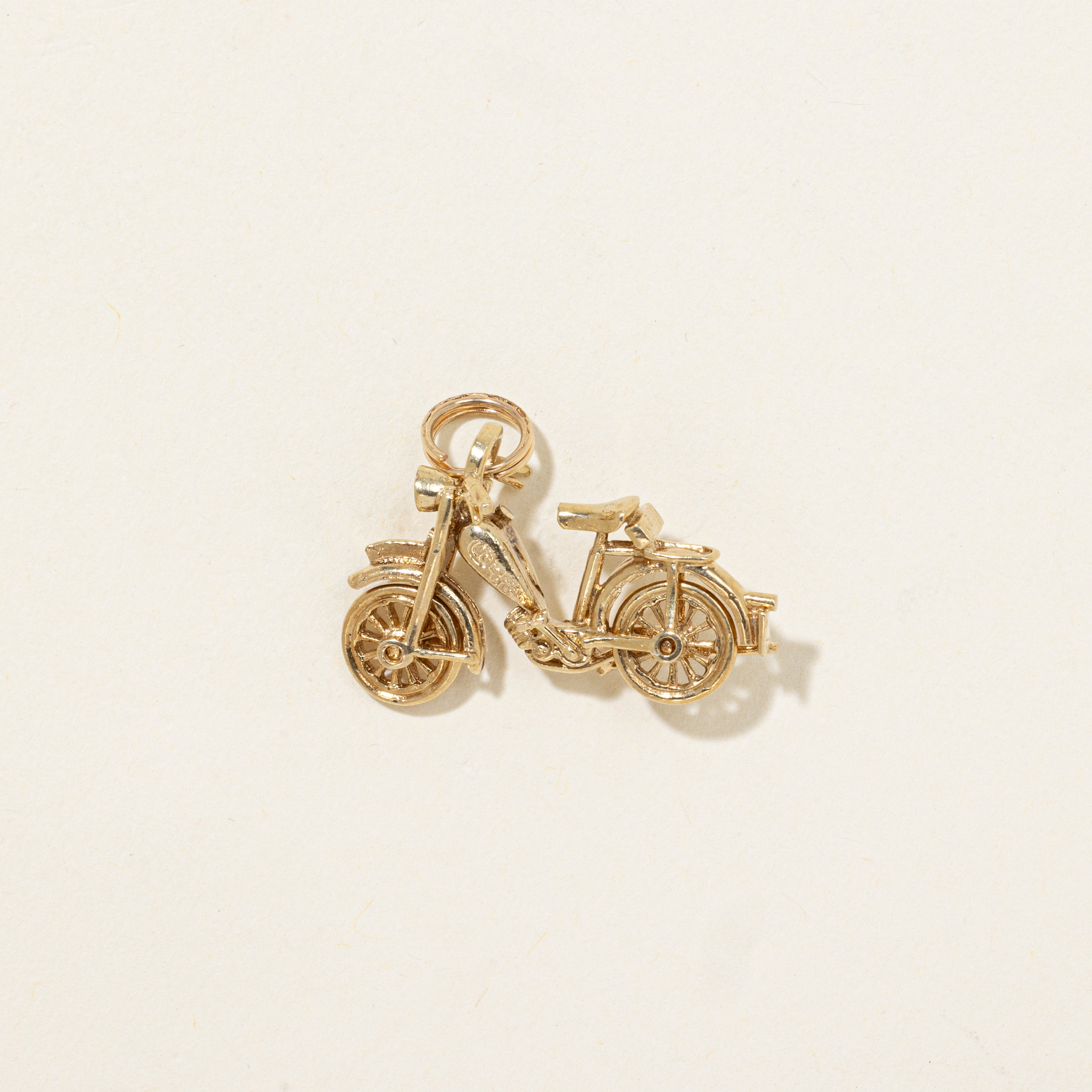 1971 Birmingham 14k Yellow Gold Bicycle Charm