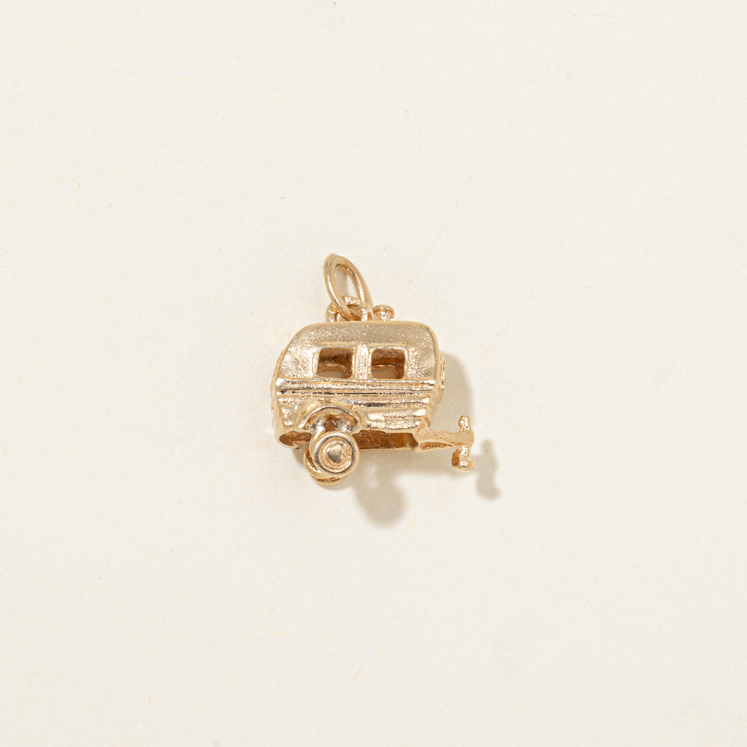 14k Yellow Gold Trailer Charm
