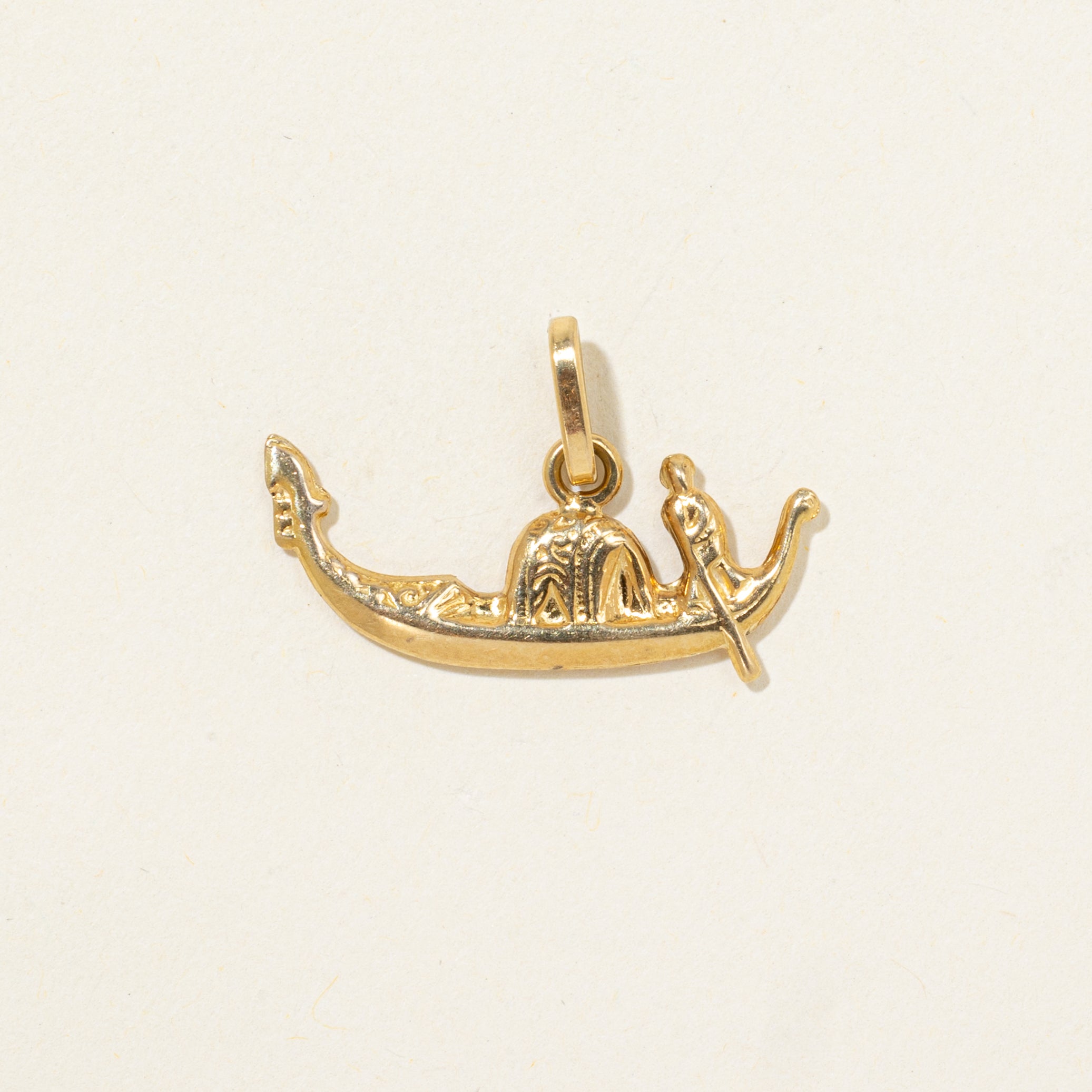 18k Yellow Gold Gondola Charm