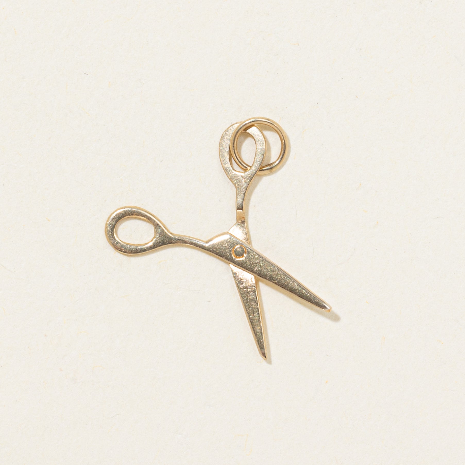 14k Yellow Gold Scissors Charm