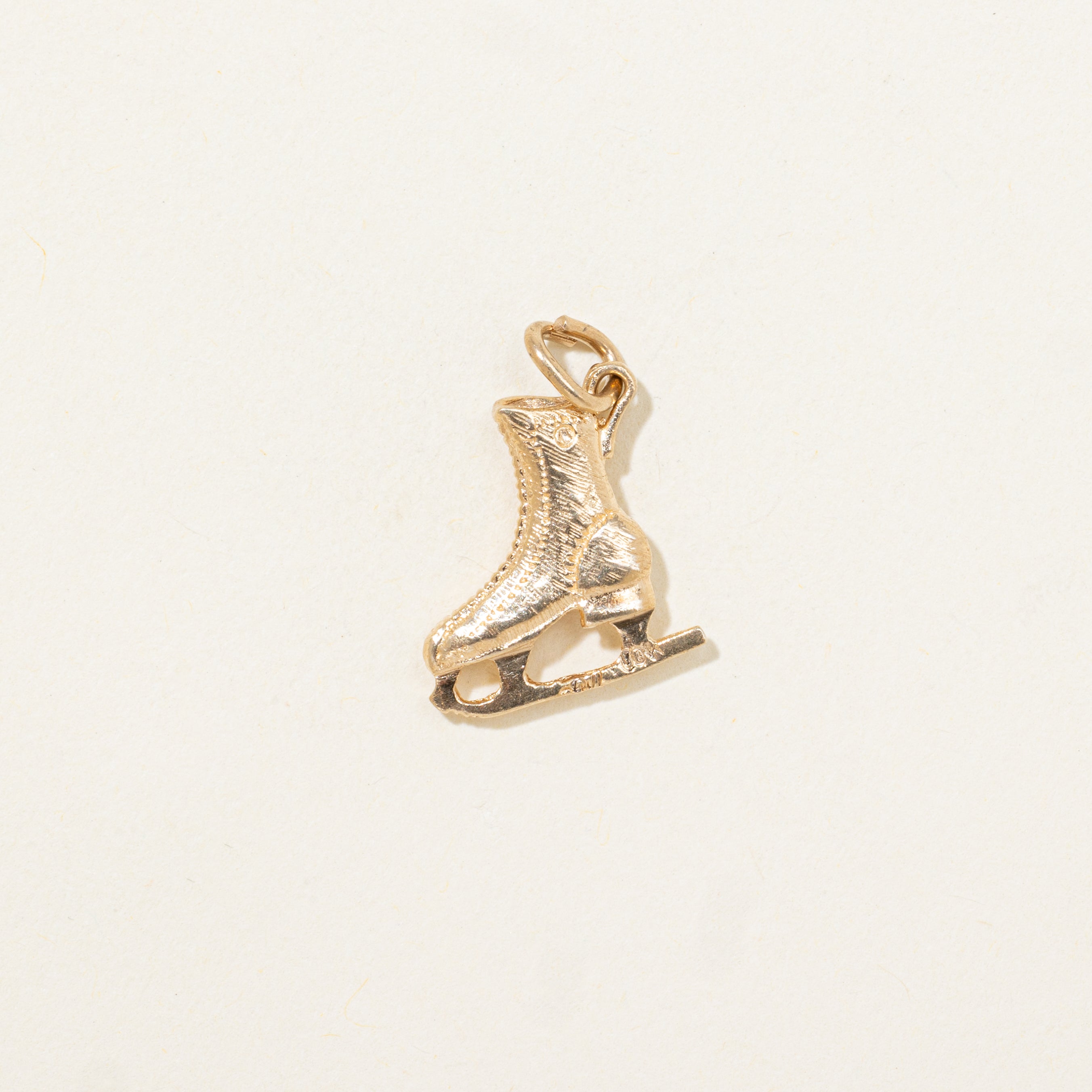 10k Yellow Gold Ice Skate Charm