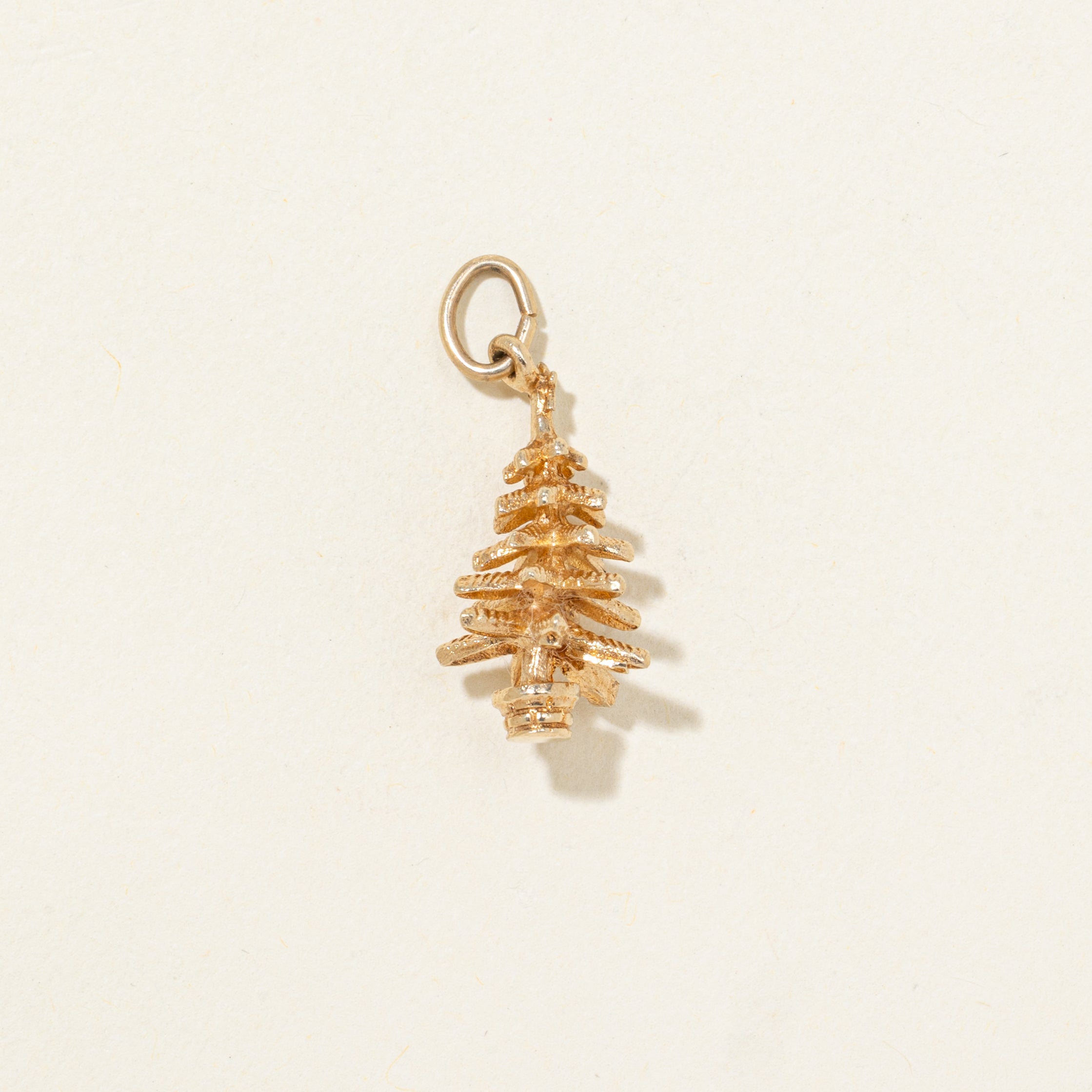 10k Yellow Gold Pine Tree Charm