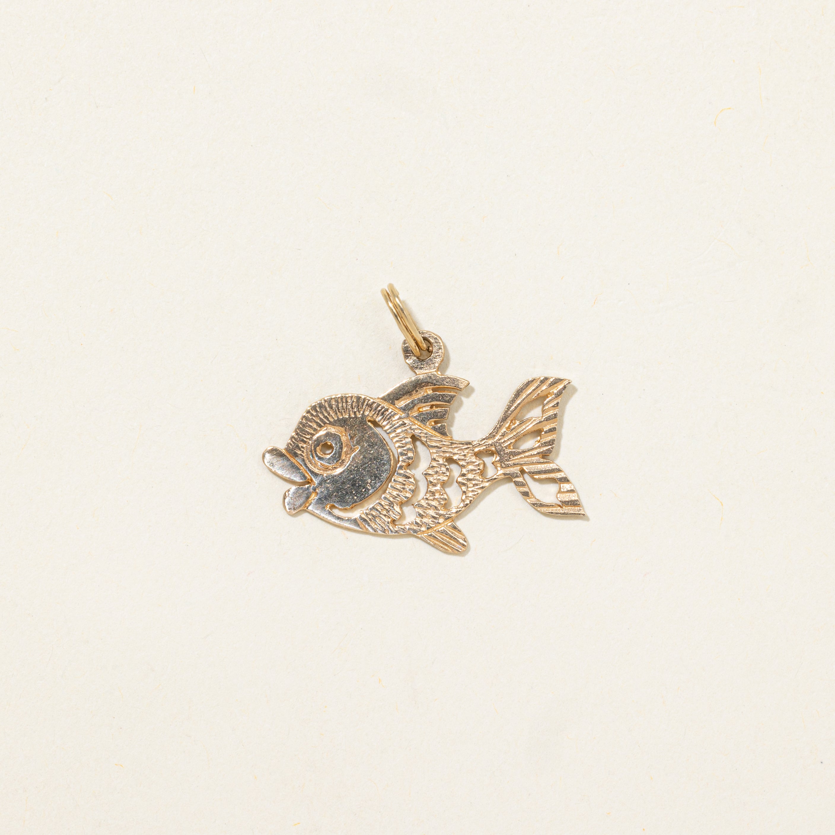 10k Yellow Gold Fish Charm