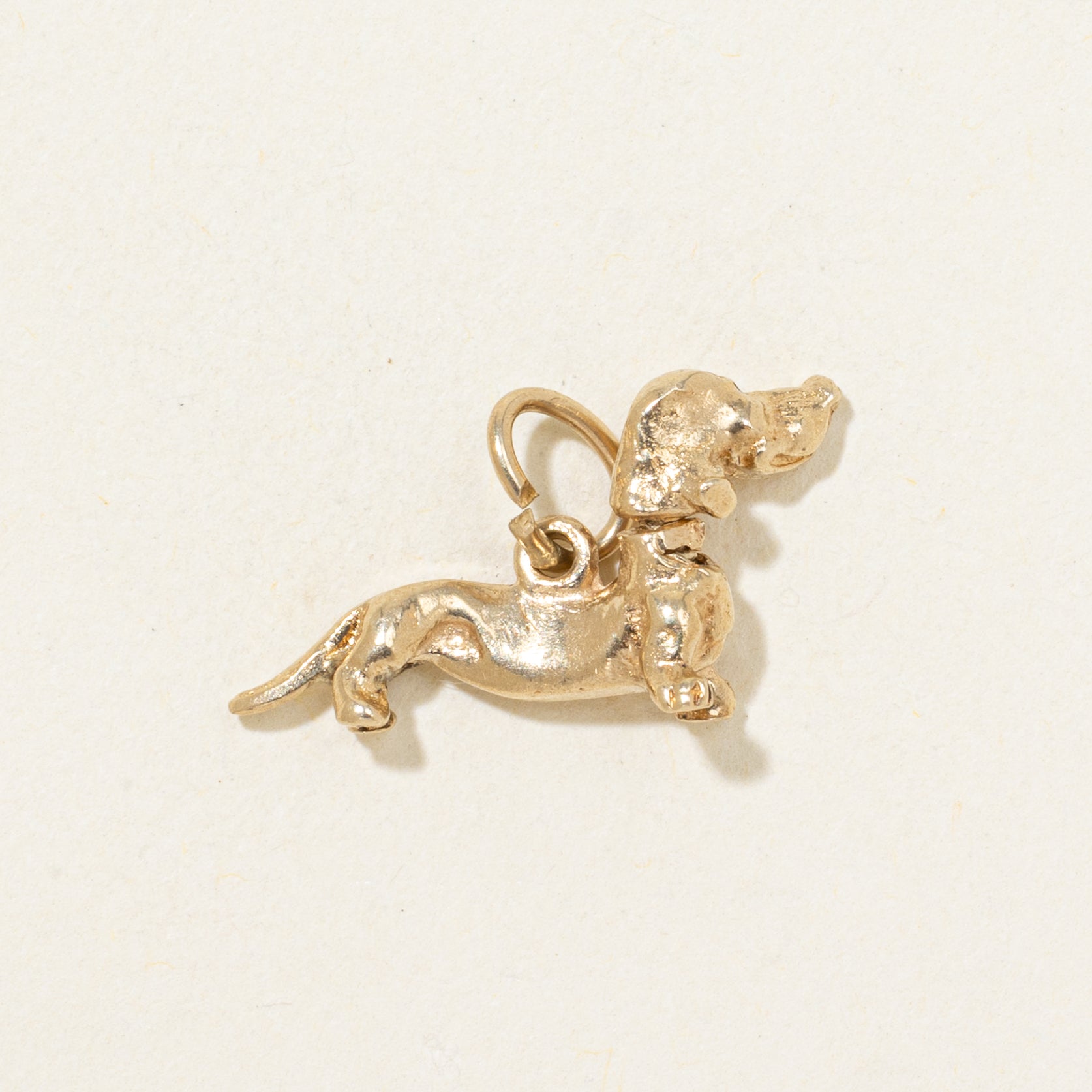 10k Yellow Gold Dachshund Charm