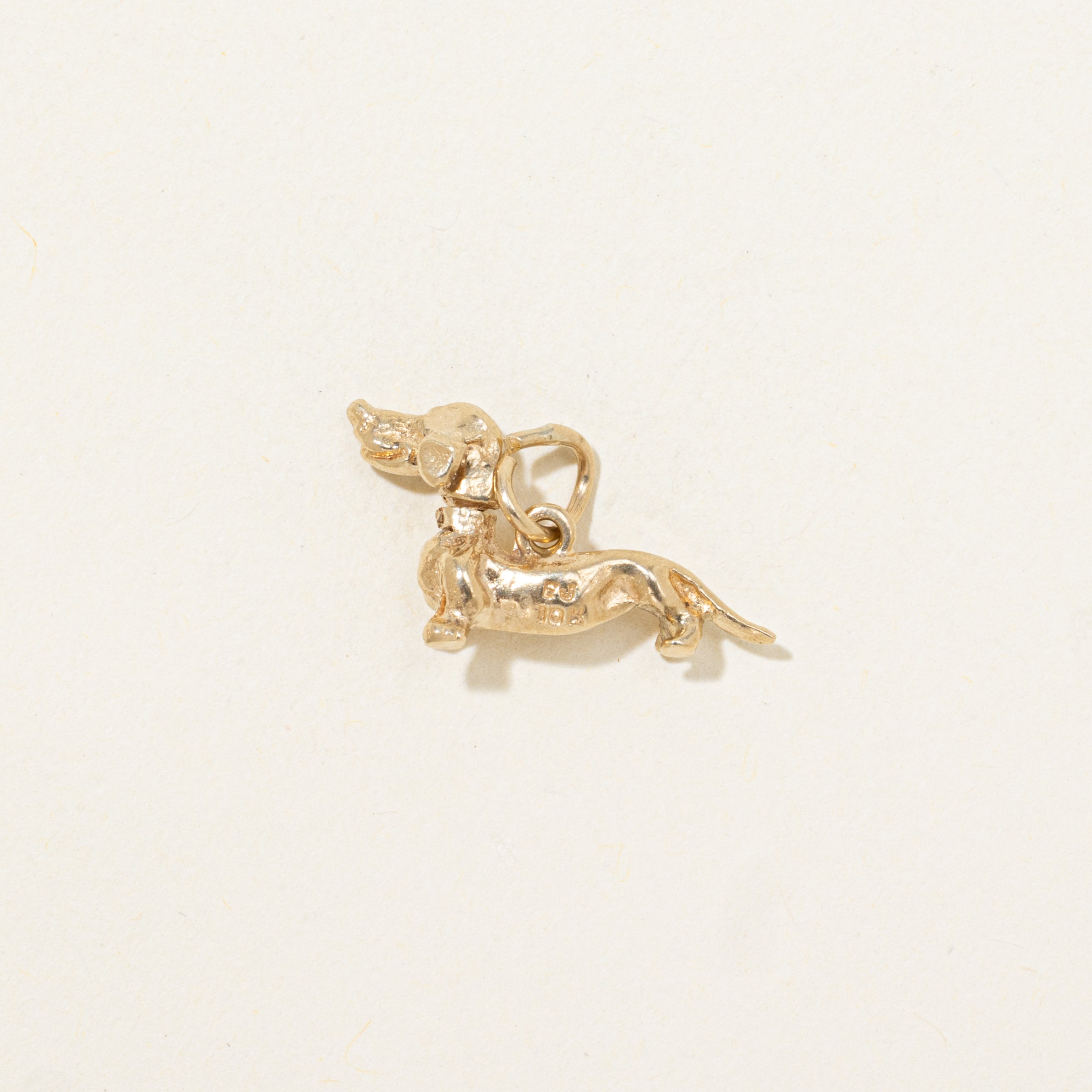 10k Yellow Gold Dachshund Charm