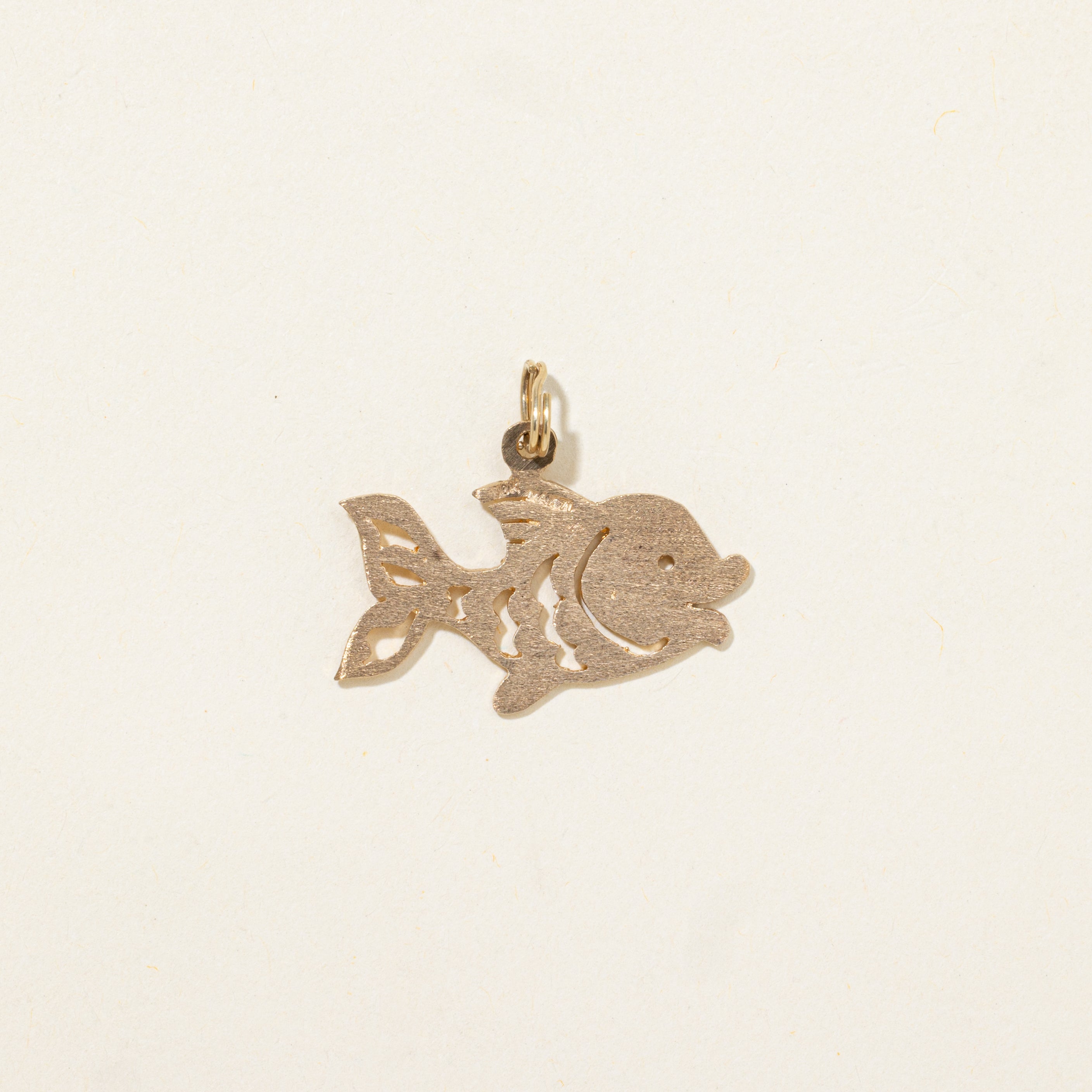 10k Yellow Gold Fish Charm