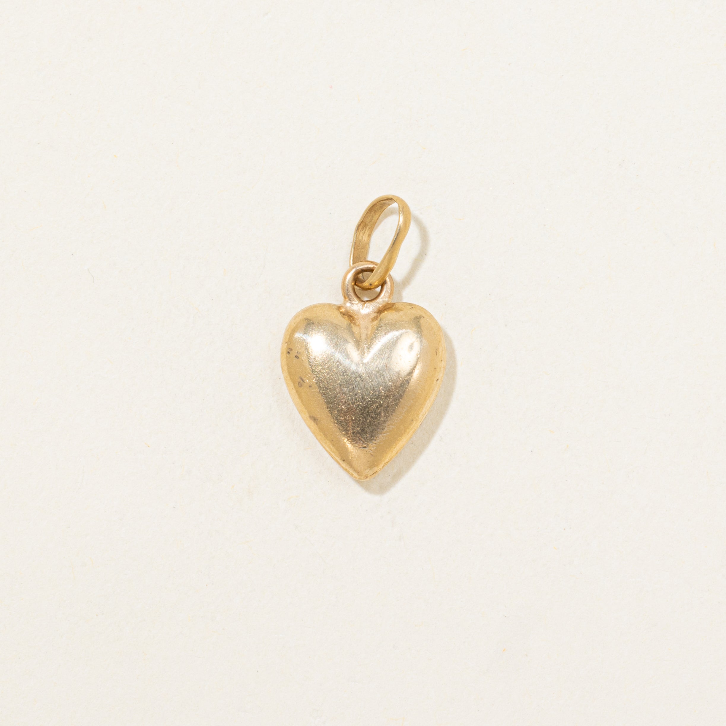 18k Yellow Gold Heart Charm