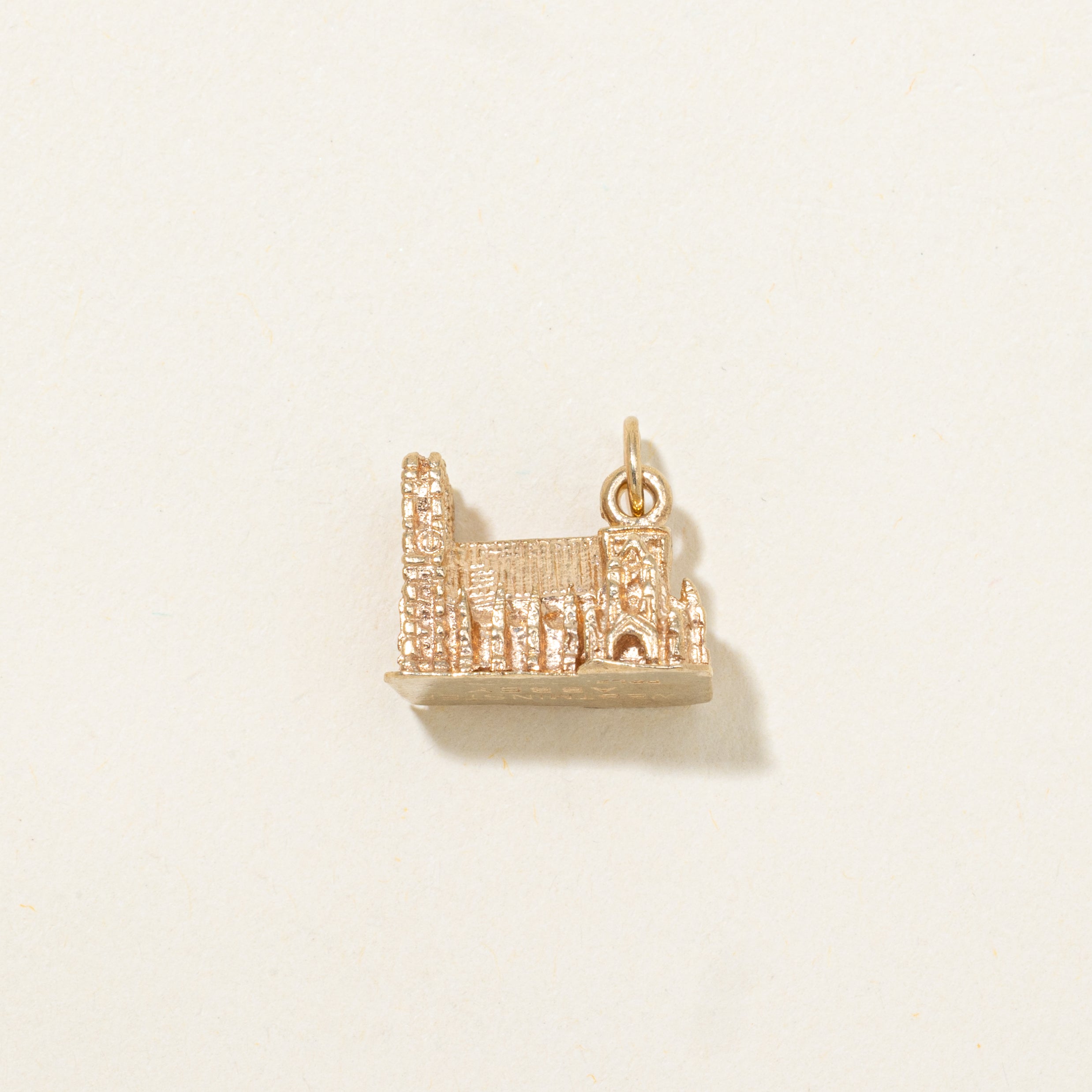 9k Yellow Gold Westminster Abbey Charm