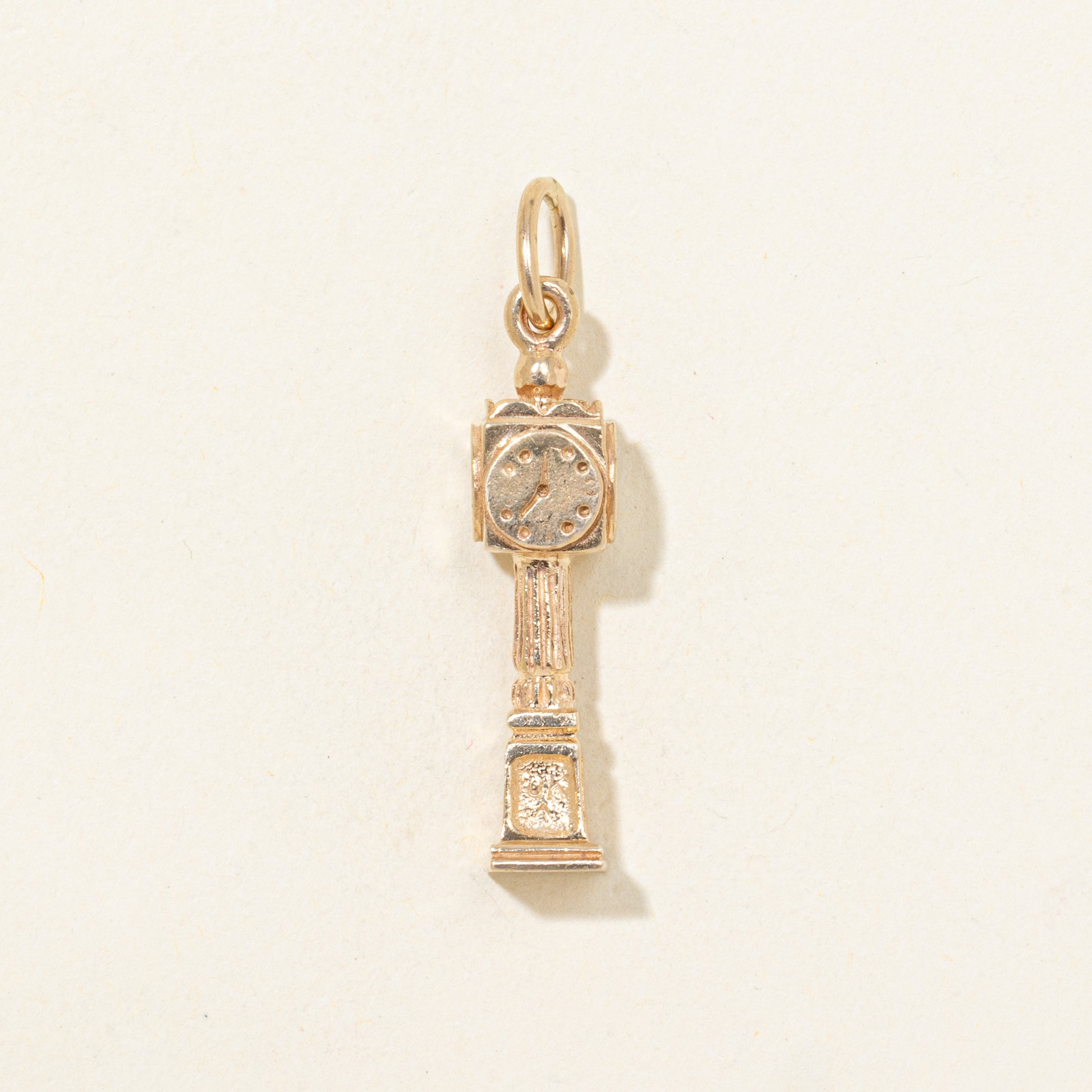 10k Yellow Gold Steamclock Charm