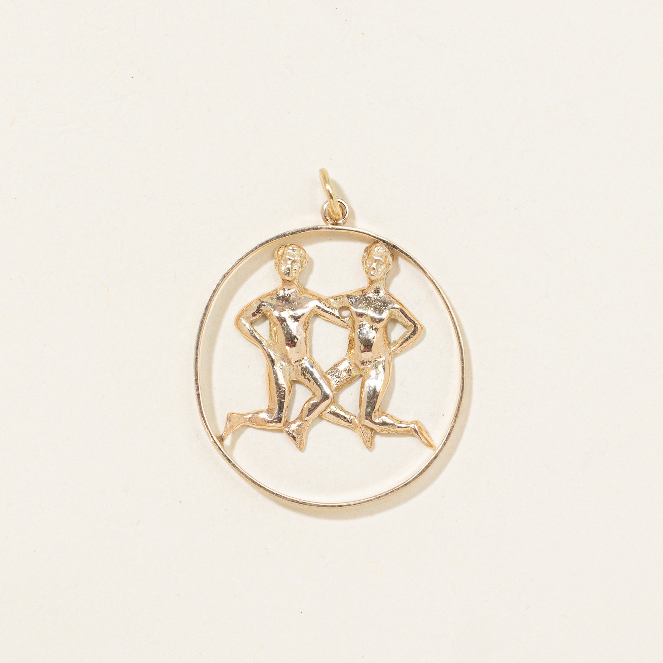10k Yellow Gold Gemini Zodiac Charm