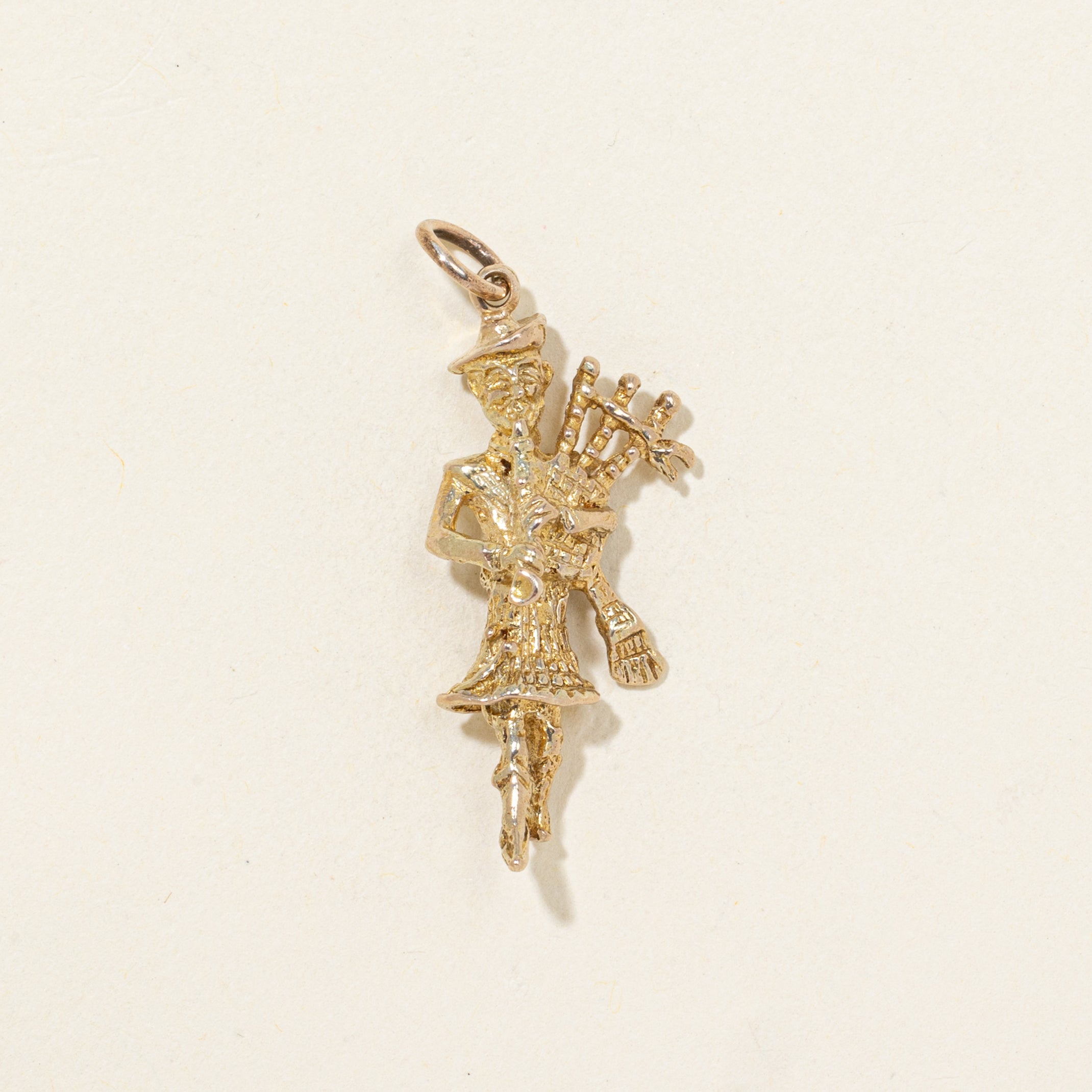 10k Yellow Gold Bagpipe Charm