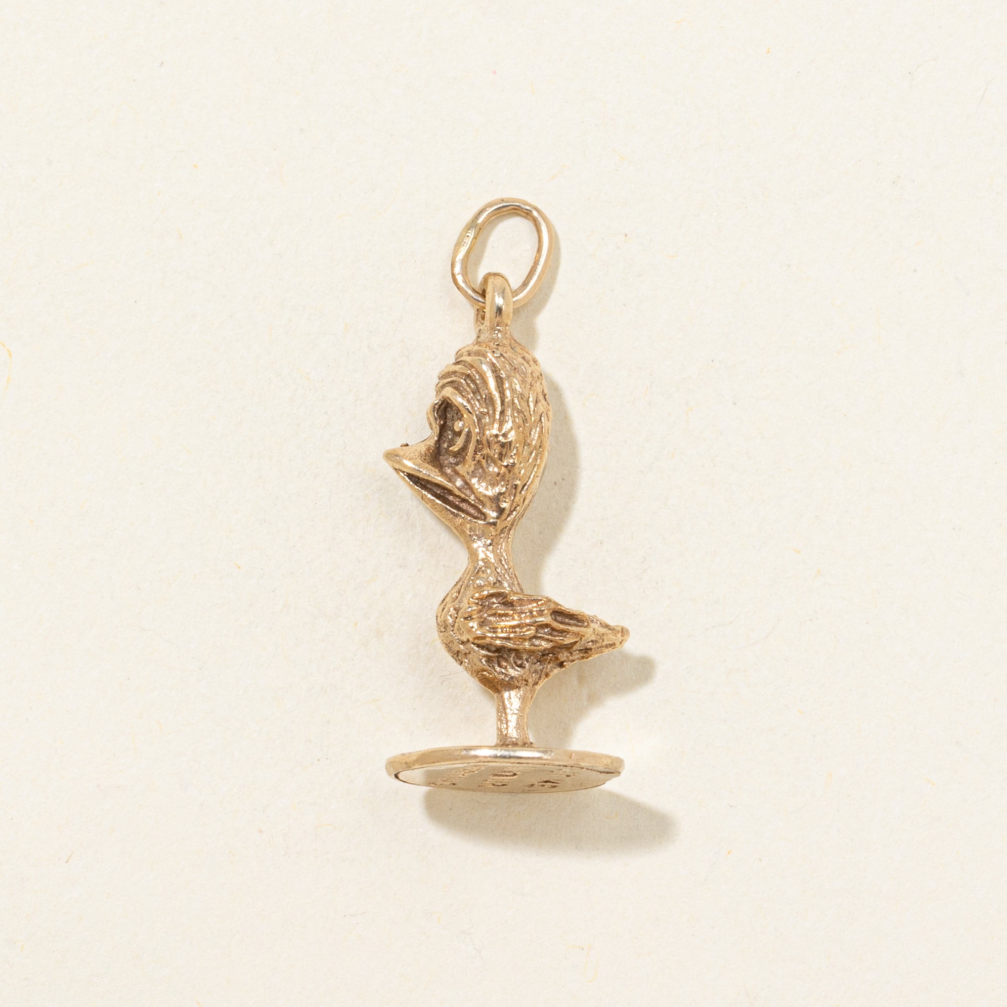 10k Yellow Gold Worry Bird Charm