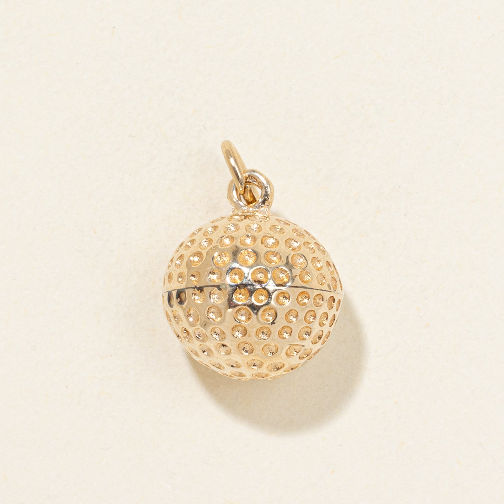 10k Yellow Gold Golf Ball Charm