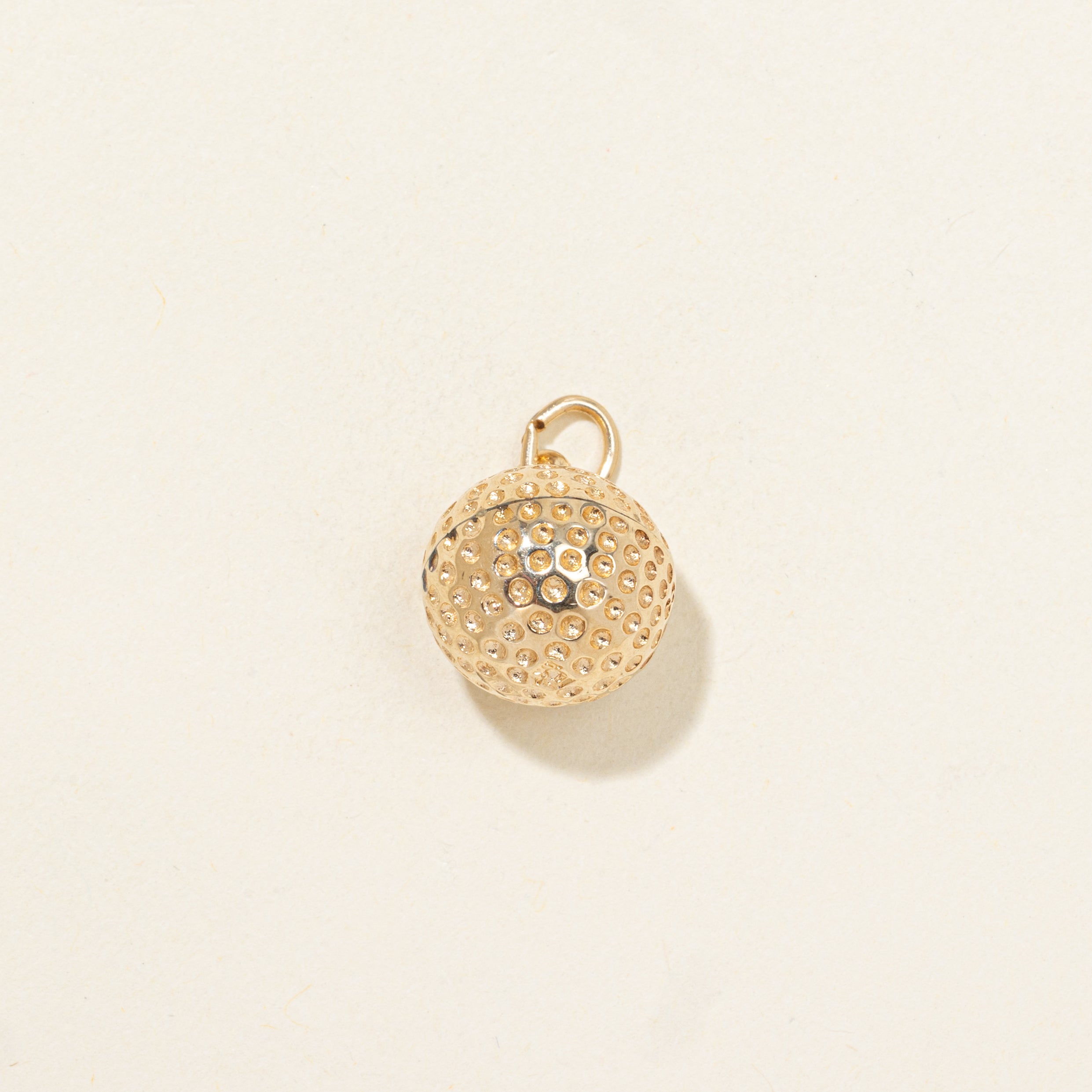 10k Yellow Gold Golf Ball Charm